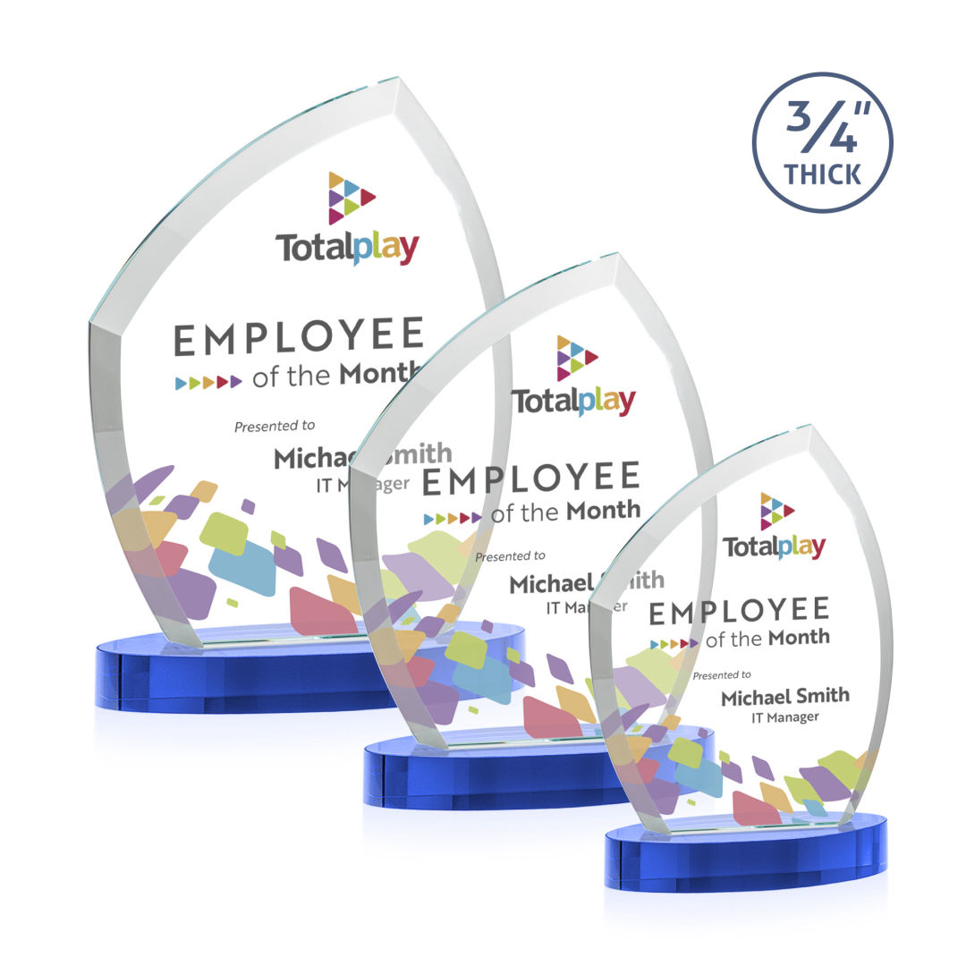 Daltry VividPrint™ Award on Alberton Base - Sky Blue 5
