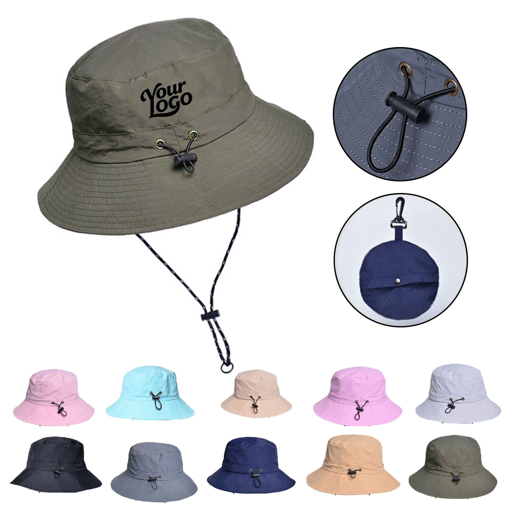 Waterproof outdoor fishing sun hat folding portable 1