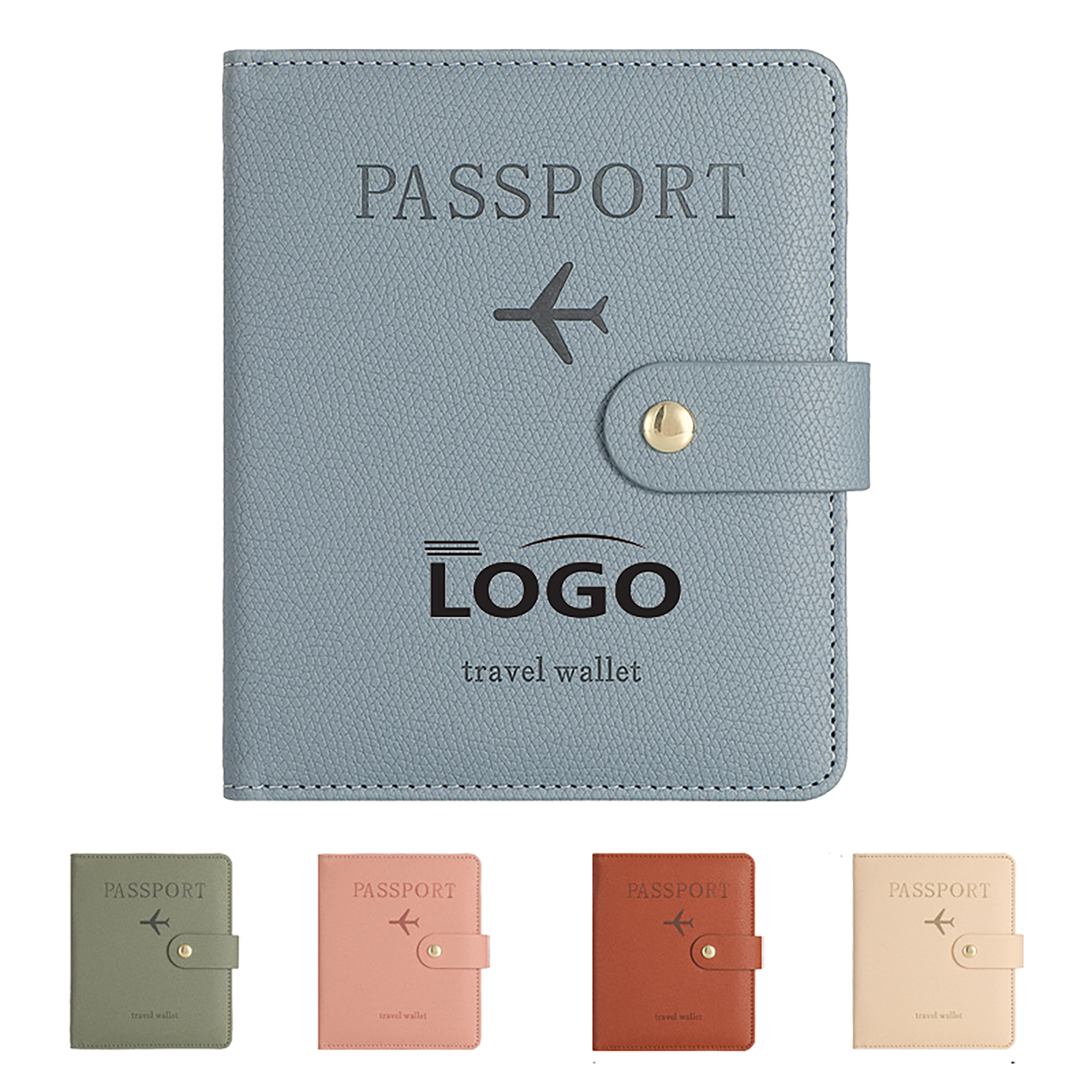 Premium PU Leather Passport Wallet with RFID Protection 2