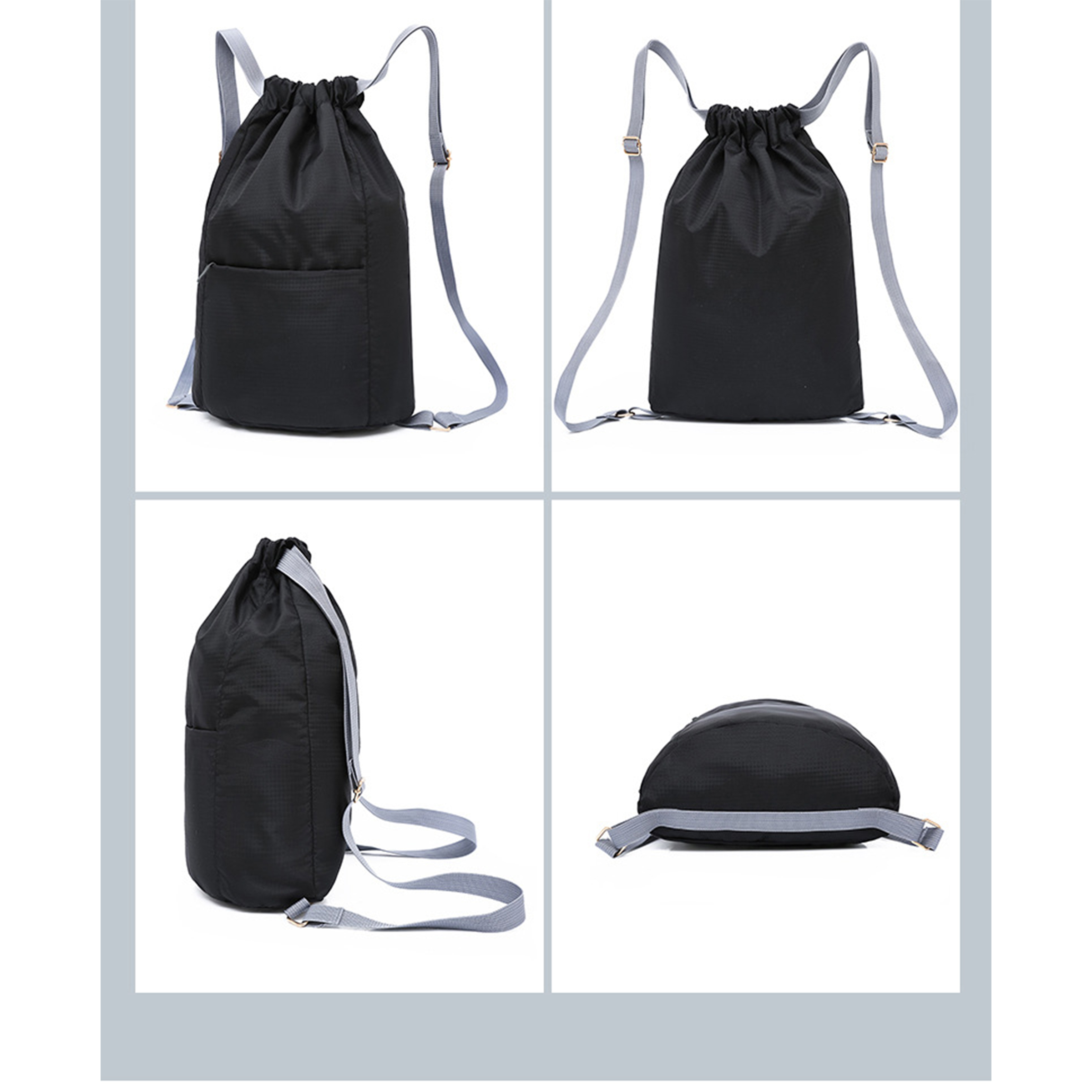 Oxford Cloth Drawstring Backpack ?C Multi-Use Design 4