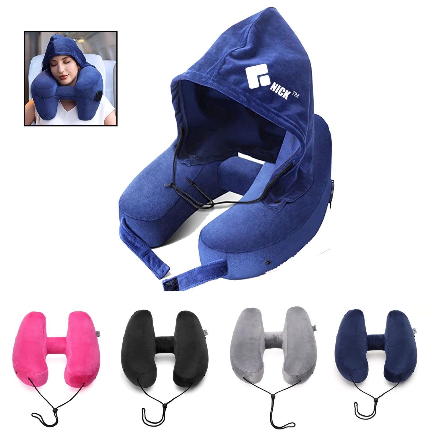 Airplane Pillow With Soft Velour Cover 2