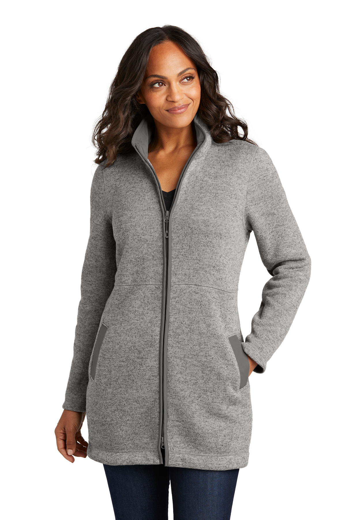 Port Authority Women's Arc Sweater Fleece Long Jacket L425 18