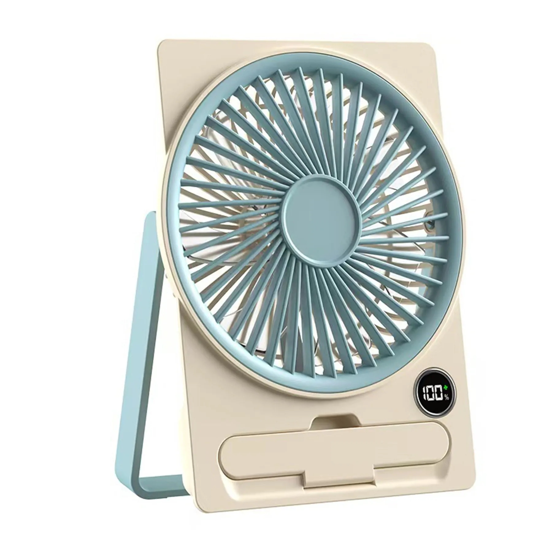 1200 mAh Digital Display Desktop Fan with Phone Stand 6