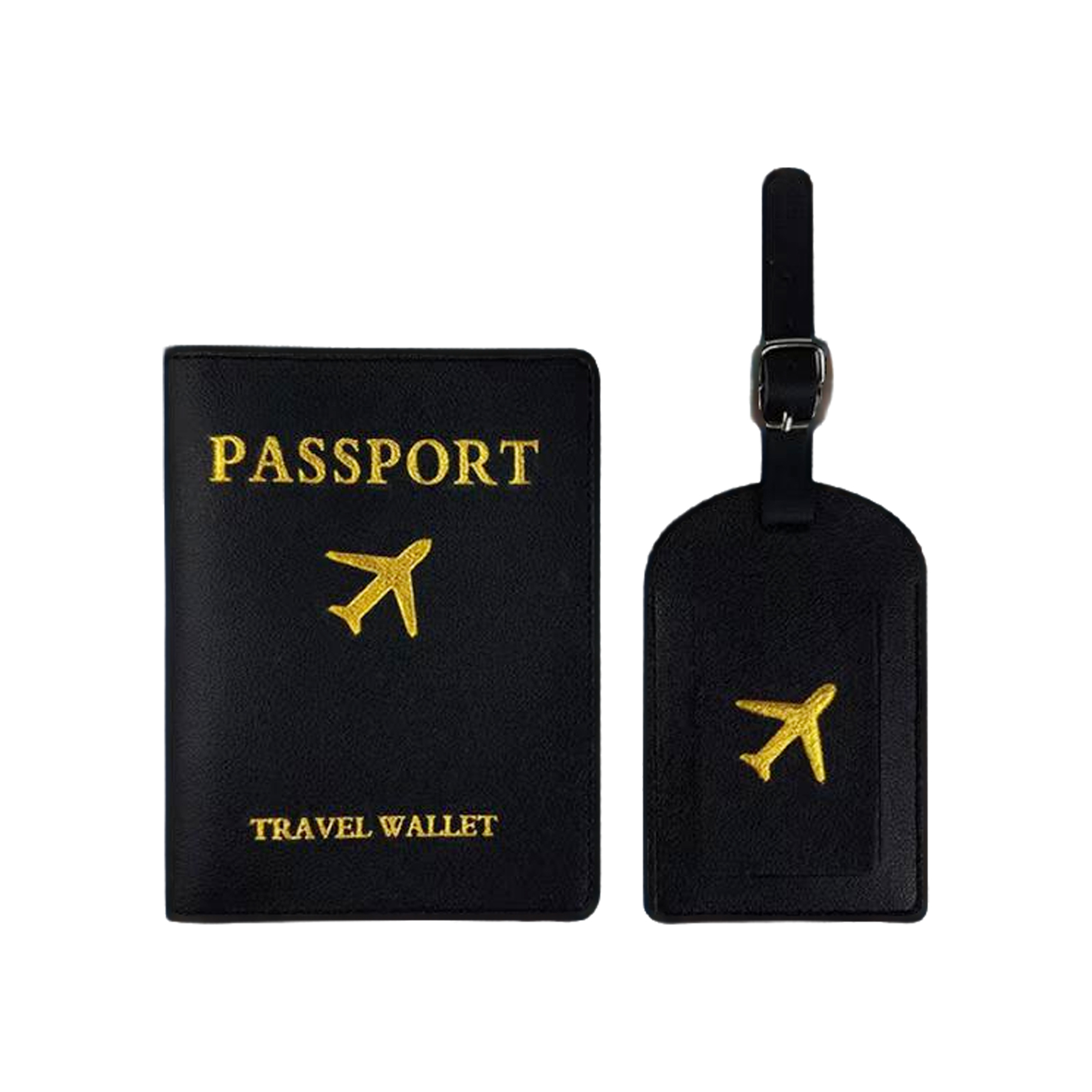 Debossed Rfid-Blocking PU Passport Cover & Luggage Tag Set 9