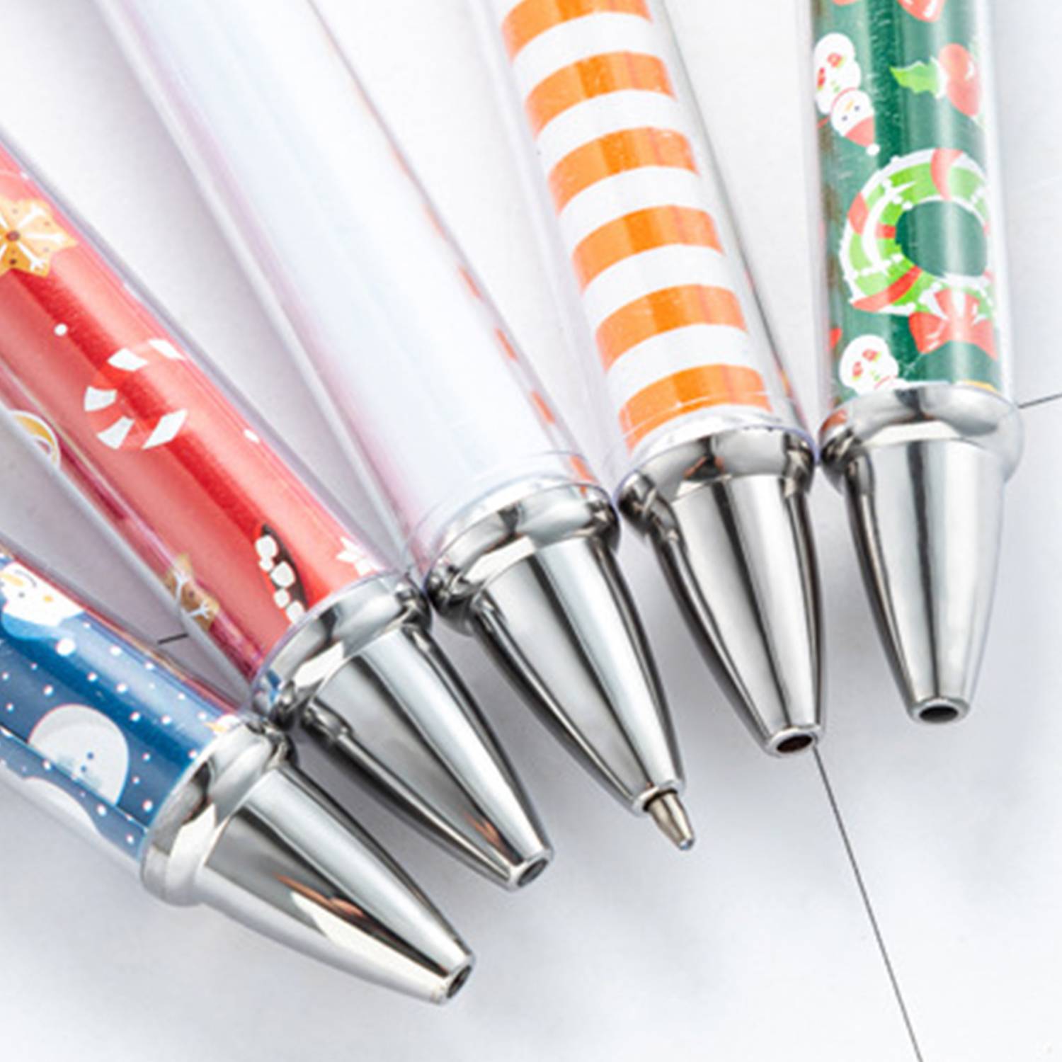 Custom Patterned Press Plastic Ballpoint Pen 3