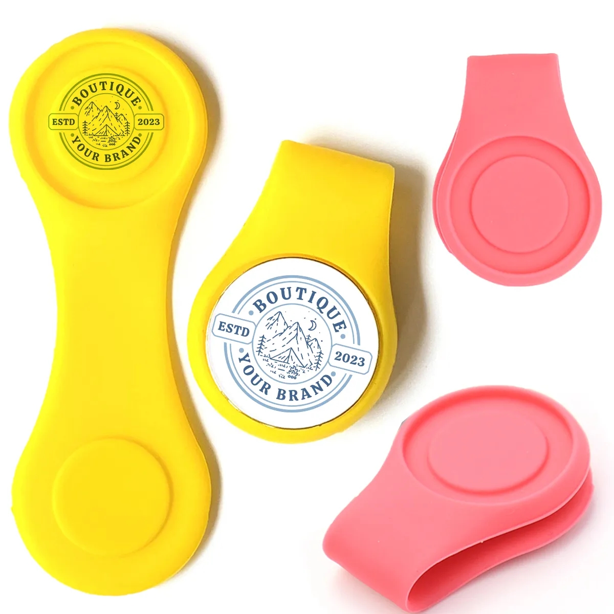 Silicone Golf Ball Marker Hat Clip Strong Magnetic Closure 2
