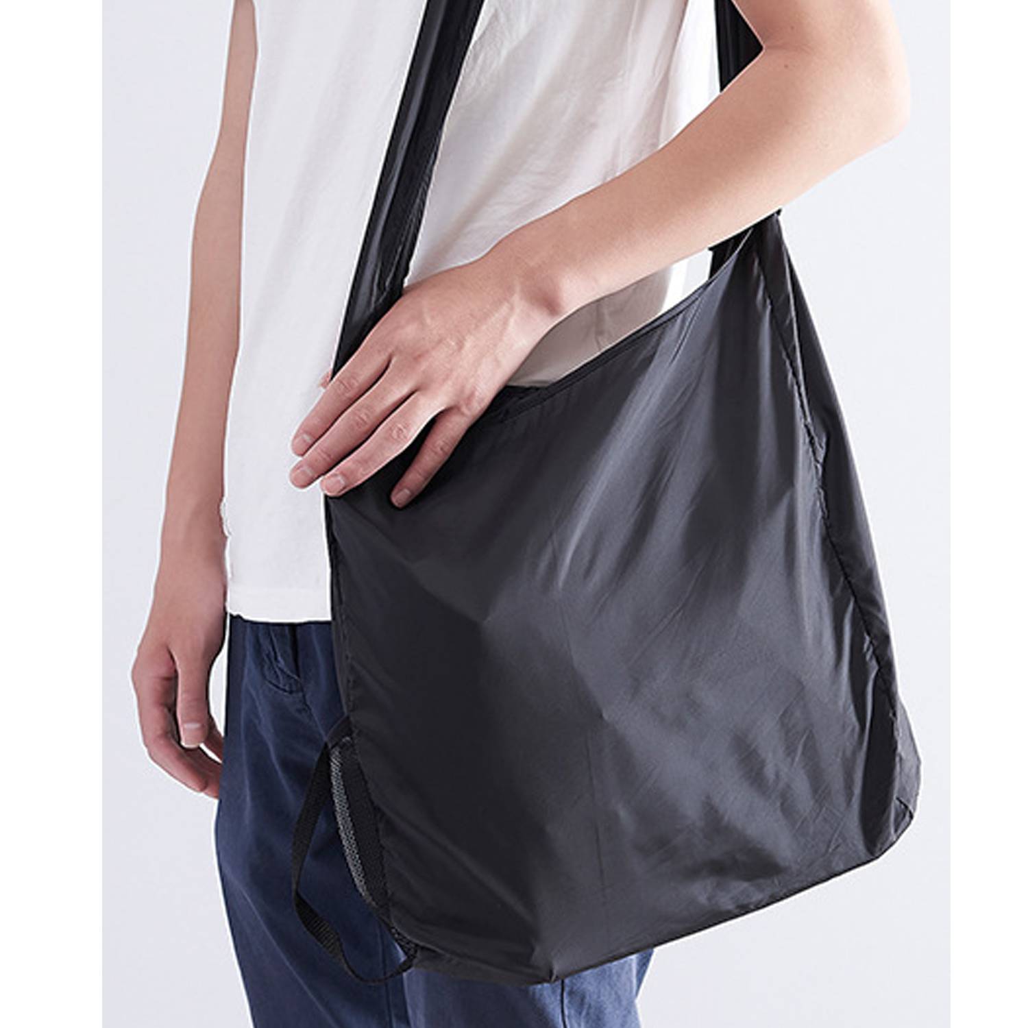 Large Roll Foldable Grocery Crossbody Shopping Bag 5