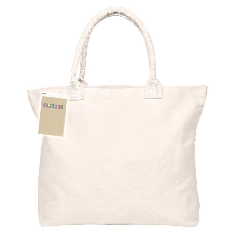Colouring Calico Shopper No Gusset, custom tote bag with logo imprint 5