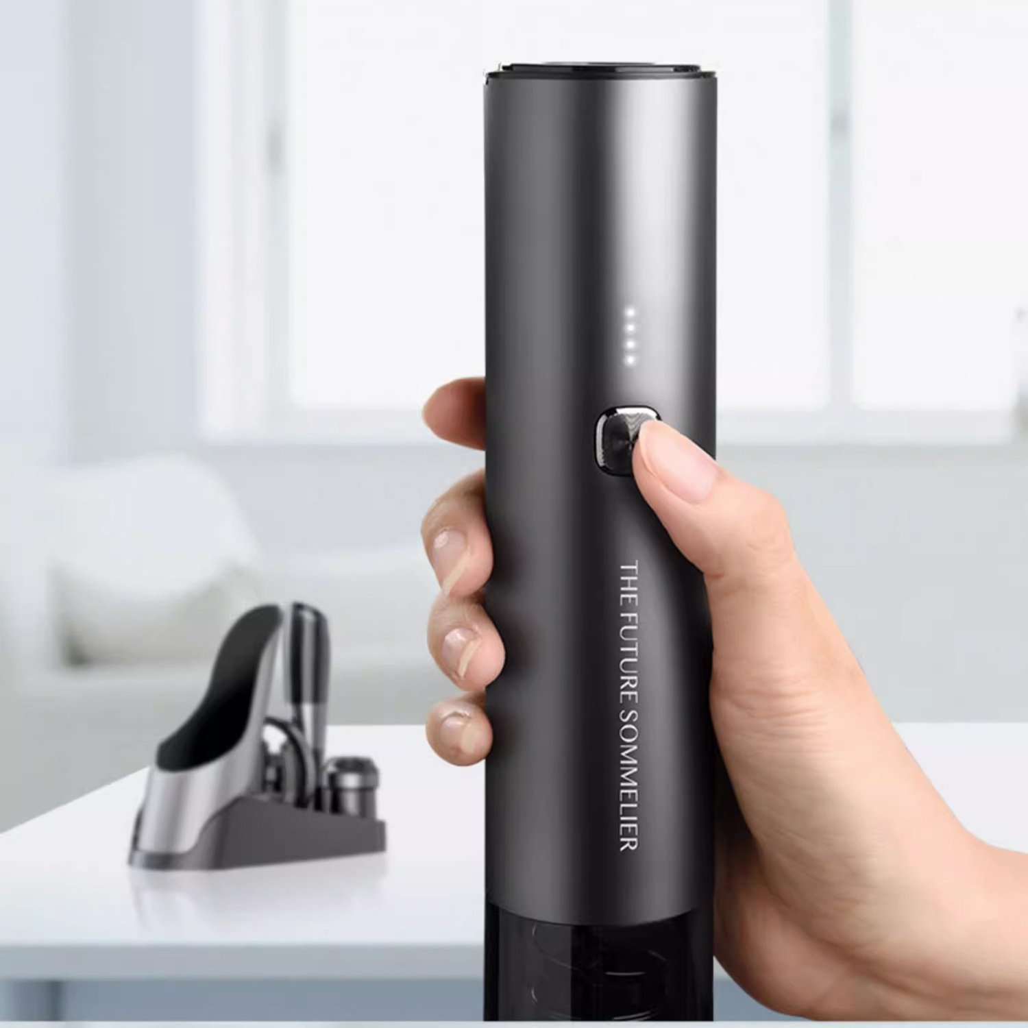 Reusable Multifunctional Electric Wine Opener Set 4