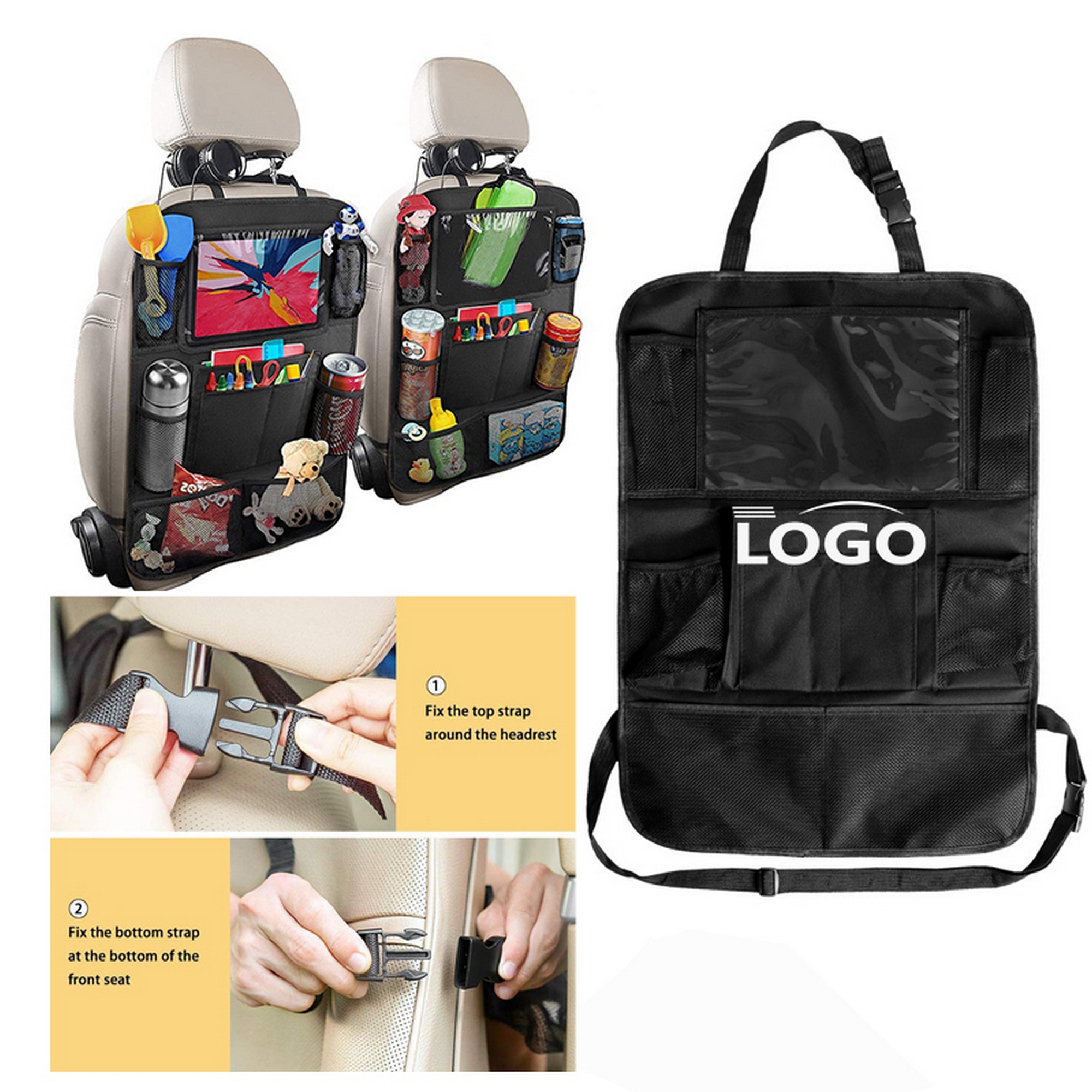 Multifunctional Storage Bag For The Rear Seat Of The Car 3