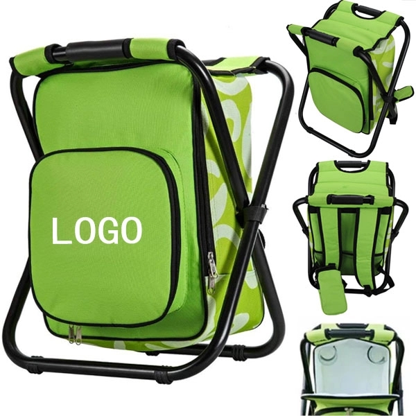 Portable Folding Fishing Chair Stool Cooler Backpack 5