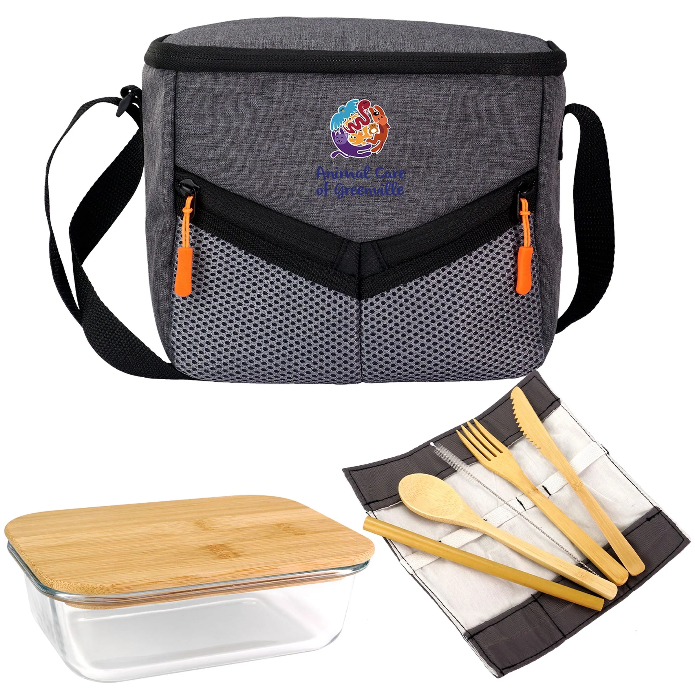 Victory Lunch Cooler Bamboo Set 4