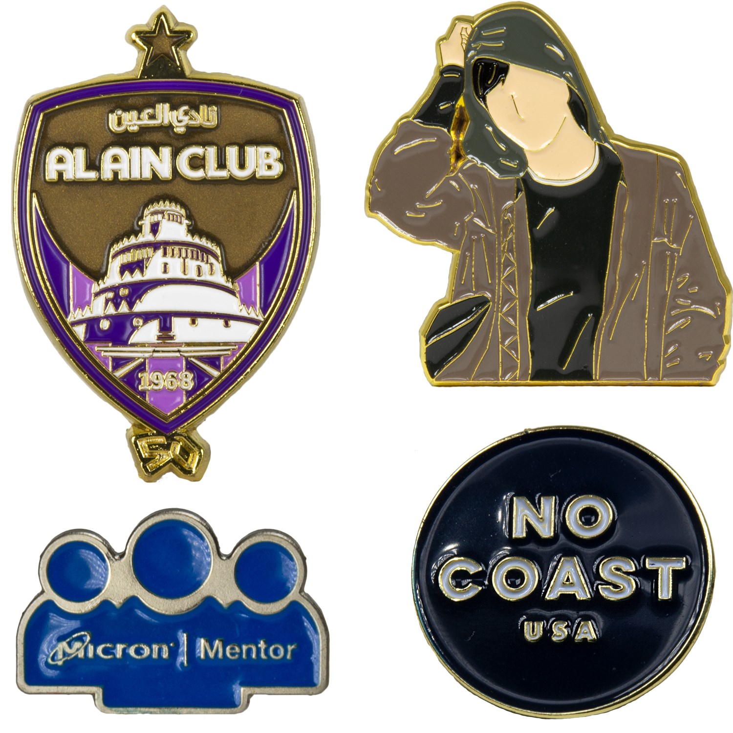 1.25" Soft Enamel Custom Shaped Lapel Pins 5