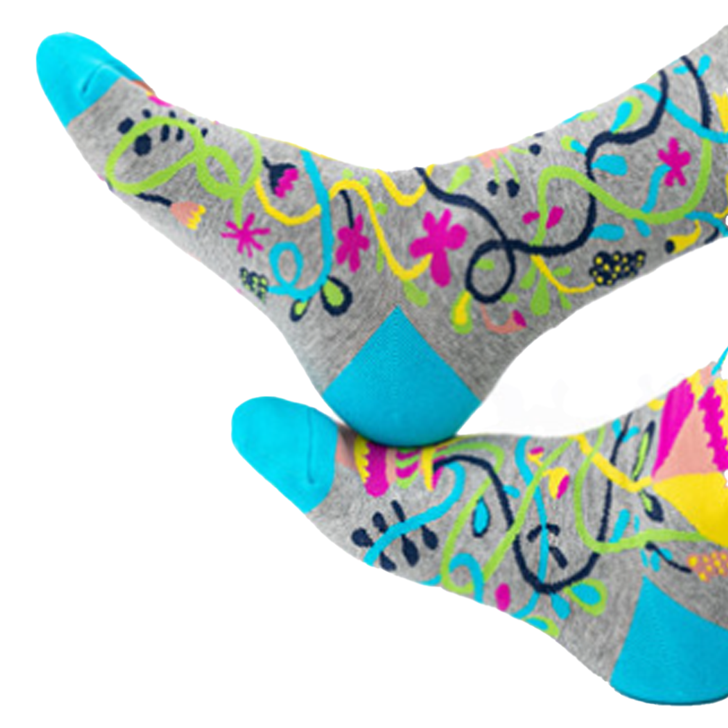 Long Tube Casual Abstract Letter Floral Socks 6