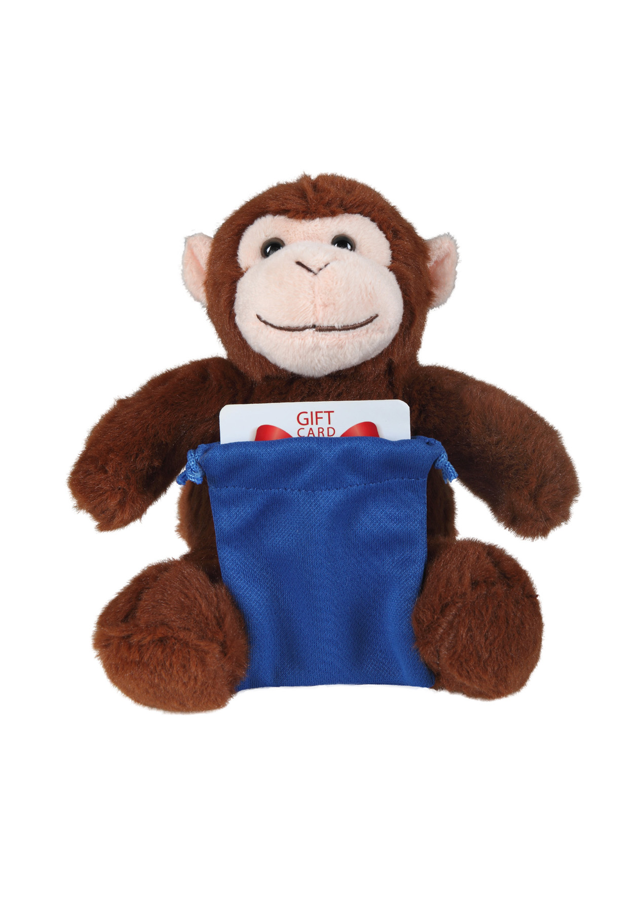 soft plush Monkey with gift card sack 4