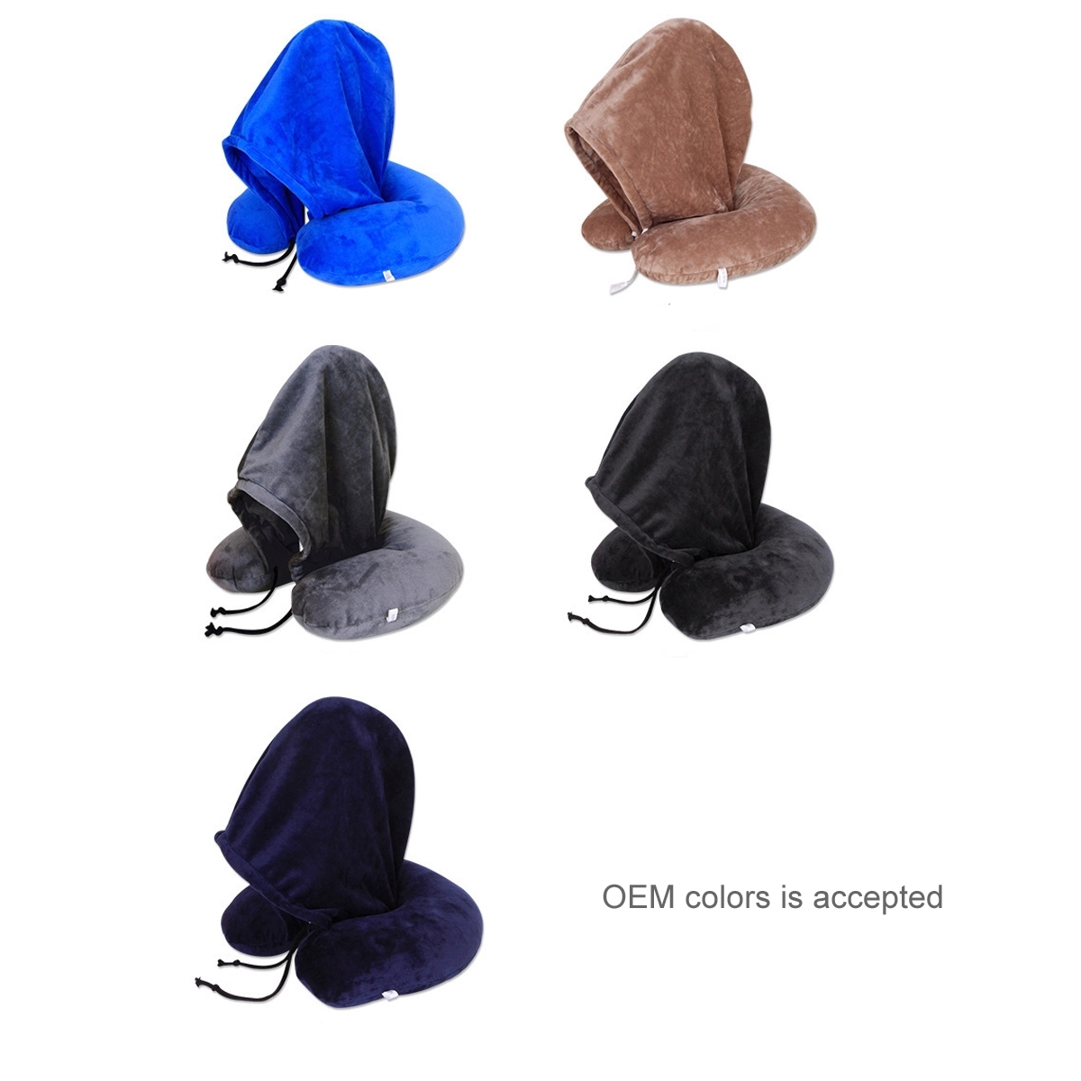 Travel Neck Pillow With Hoodie 4
