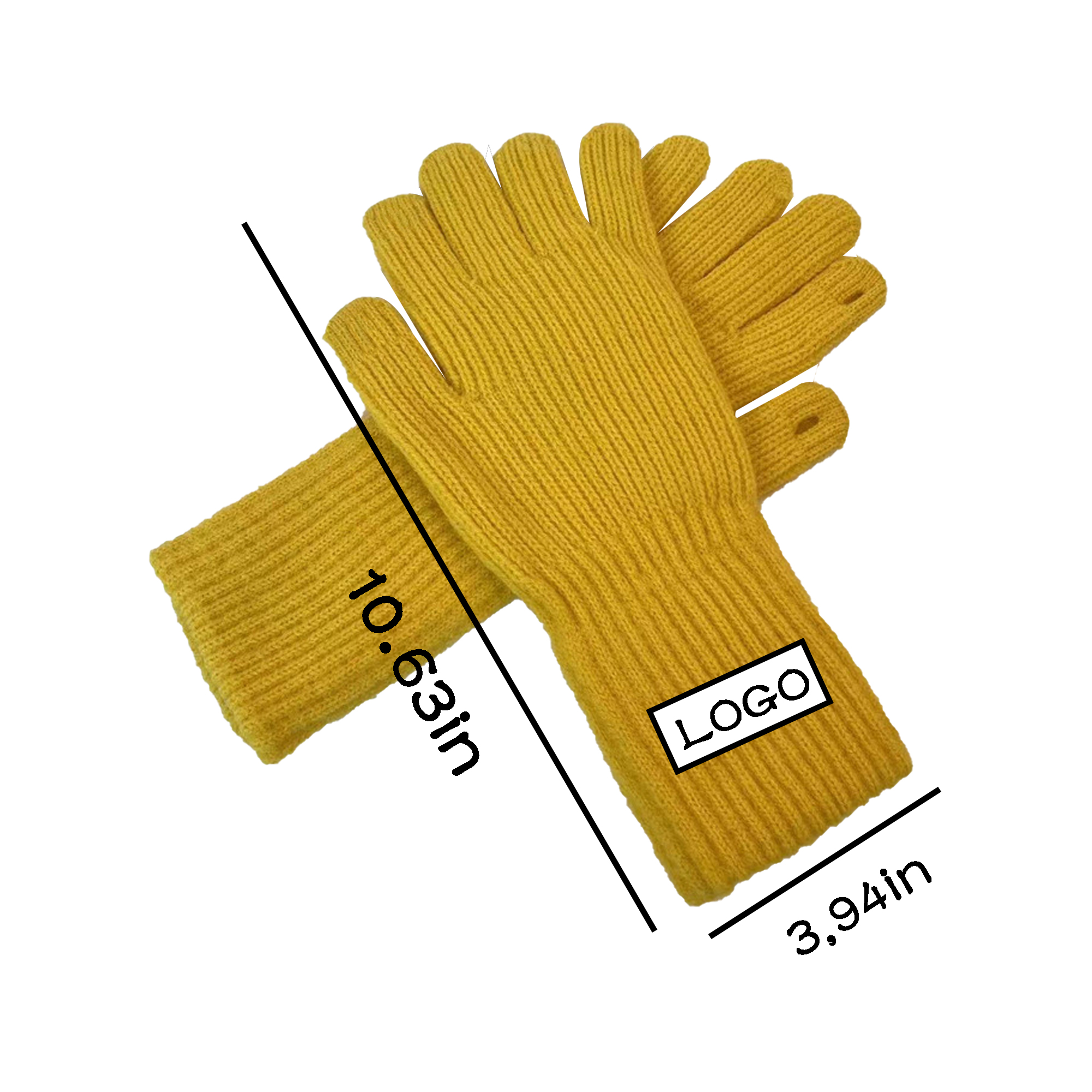 MOQ 100 PCS Knit Touchscreen Gloves 2