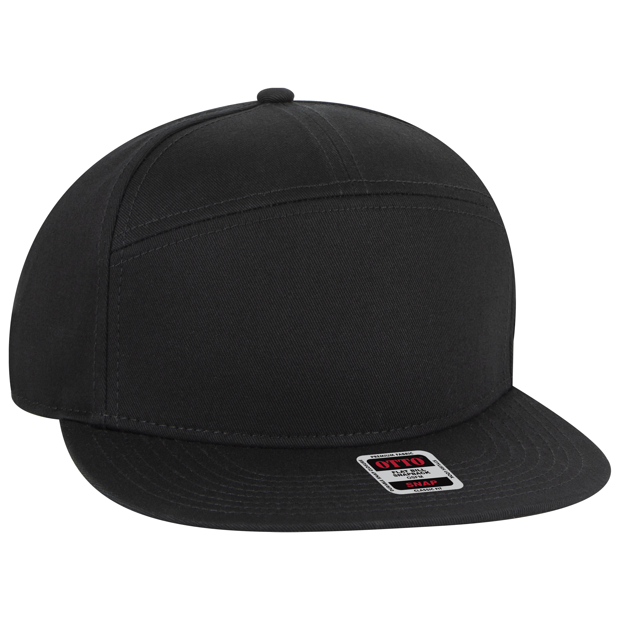 OTTO CAP "OTTO SNAP" 7 Panel Mid Profile Snapback Hat