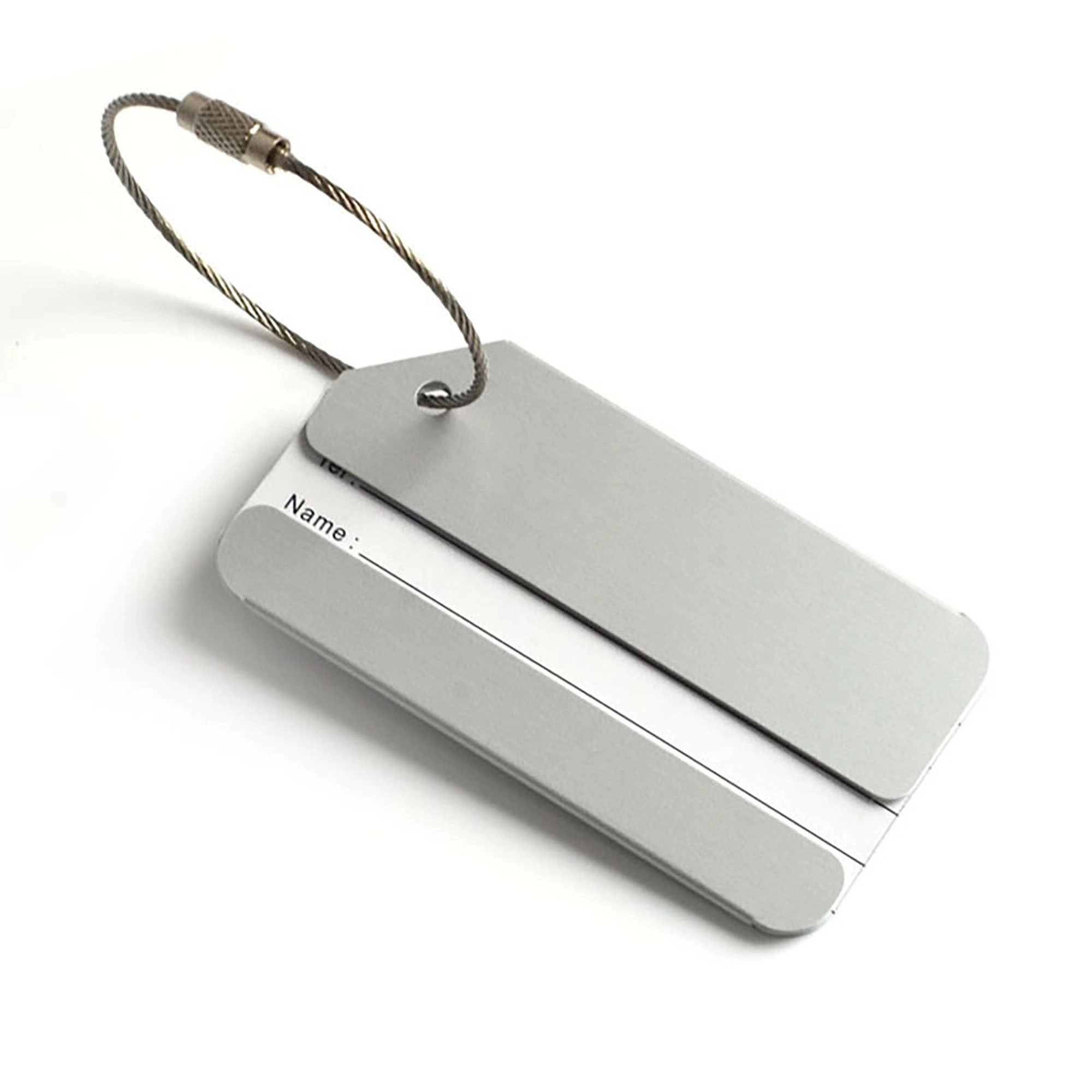 Aluminum Luggage Tag with Name ID Card 4