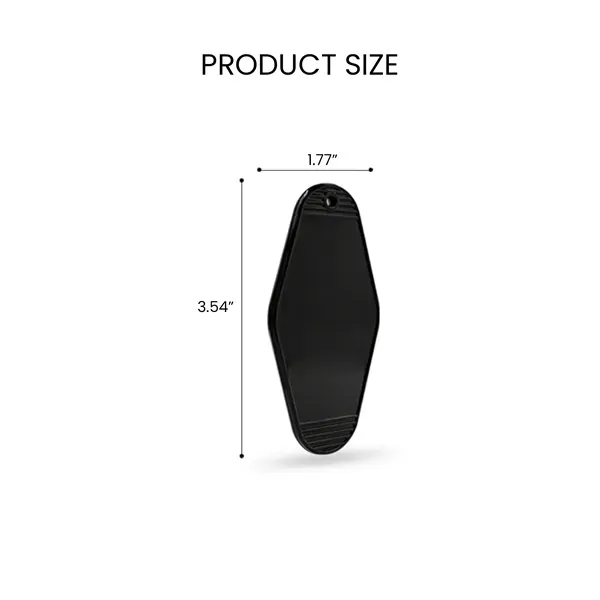 Diamond-Shaped Plastic Motel Key Tag 7