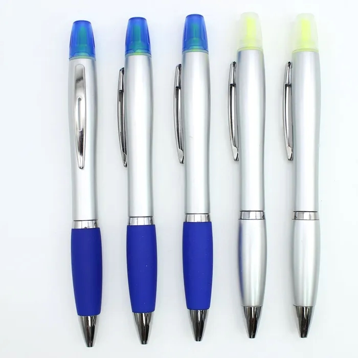 Curvy Pen with Highlighter 17