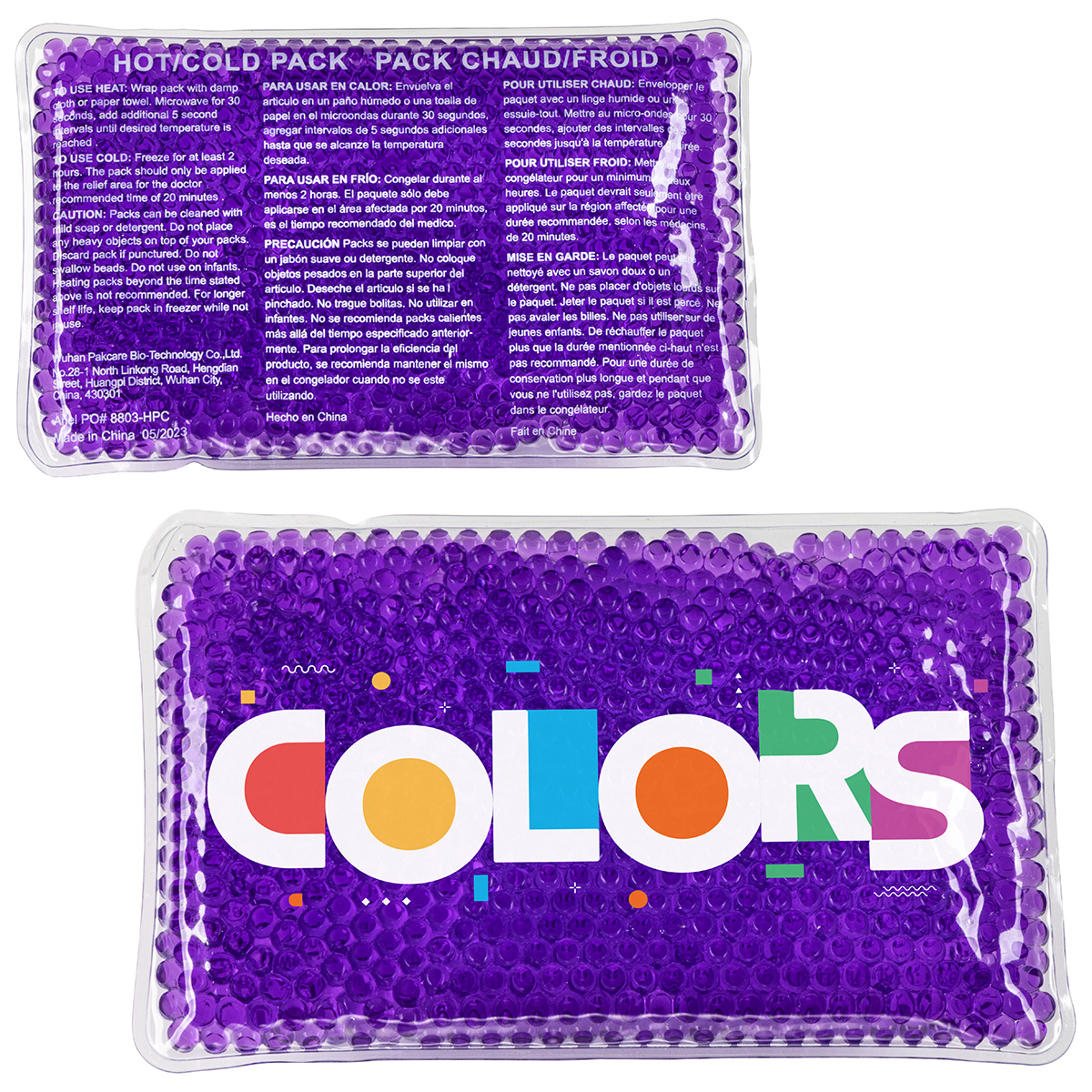Full-Color Aqua Pearls™ Hot/Cold Pack 21