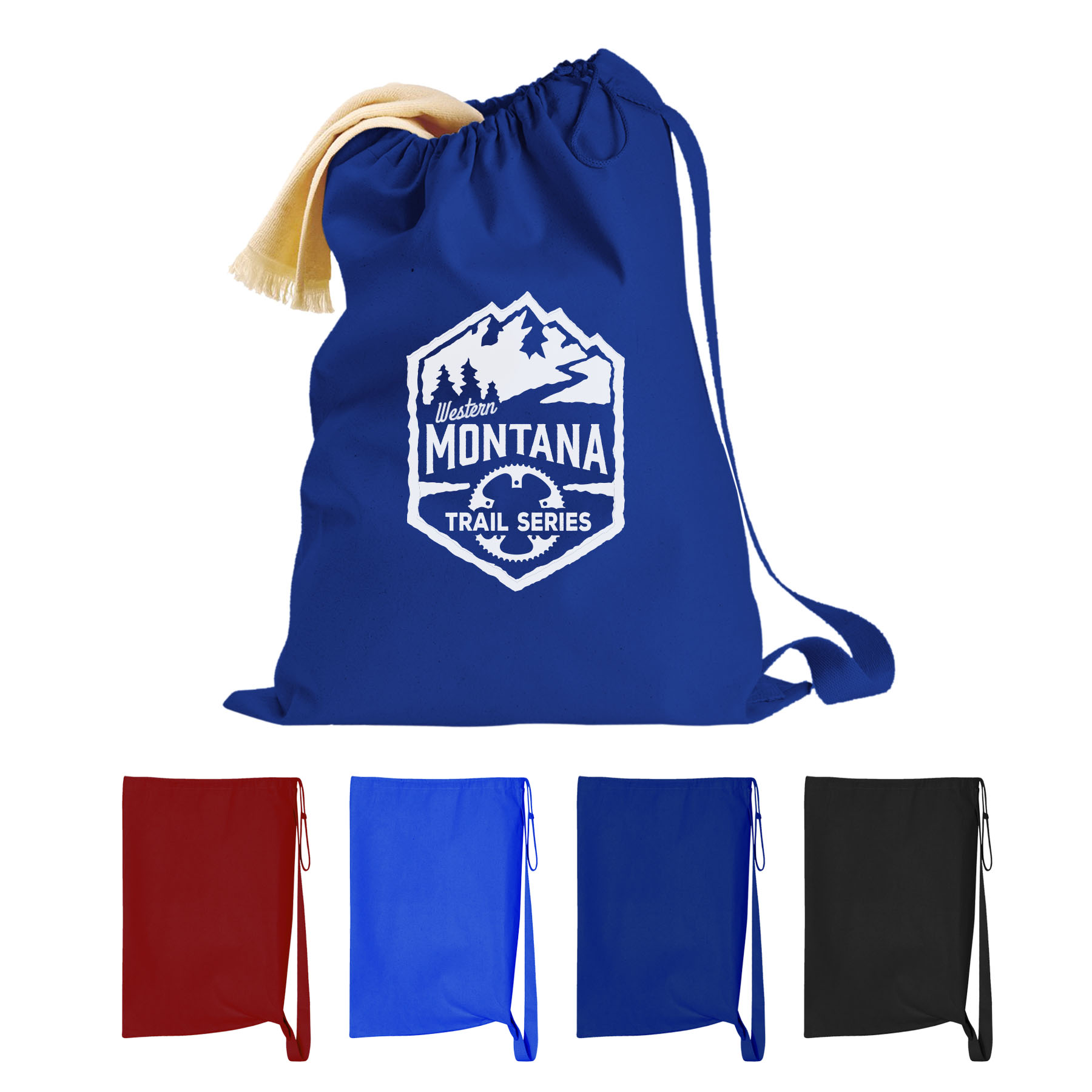 LARGE HEAVY CANVAS DRAWSTRING LAUNDRY BAG - 22" x 33"_R128BLY 4