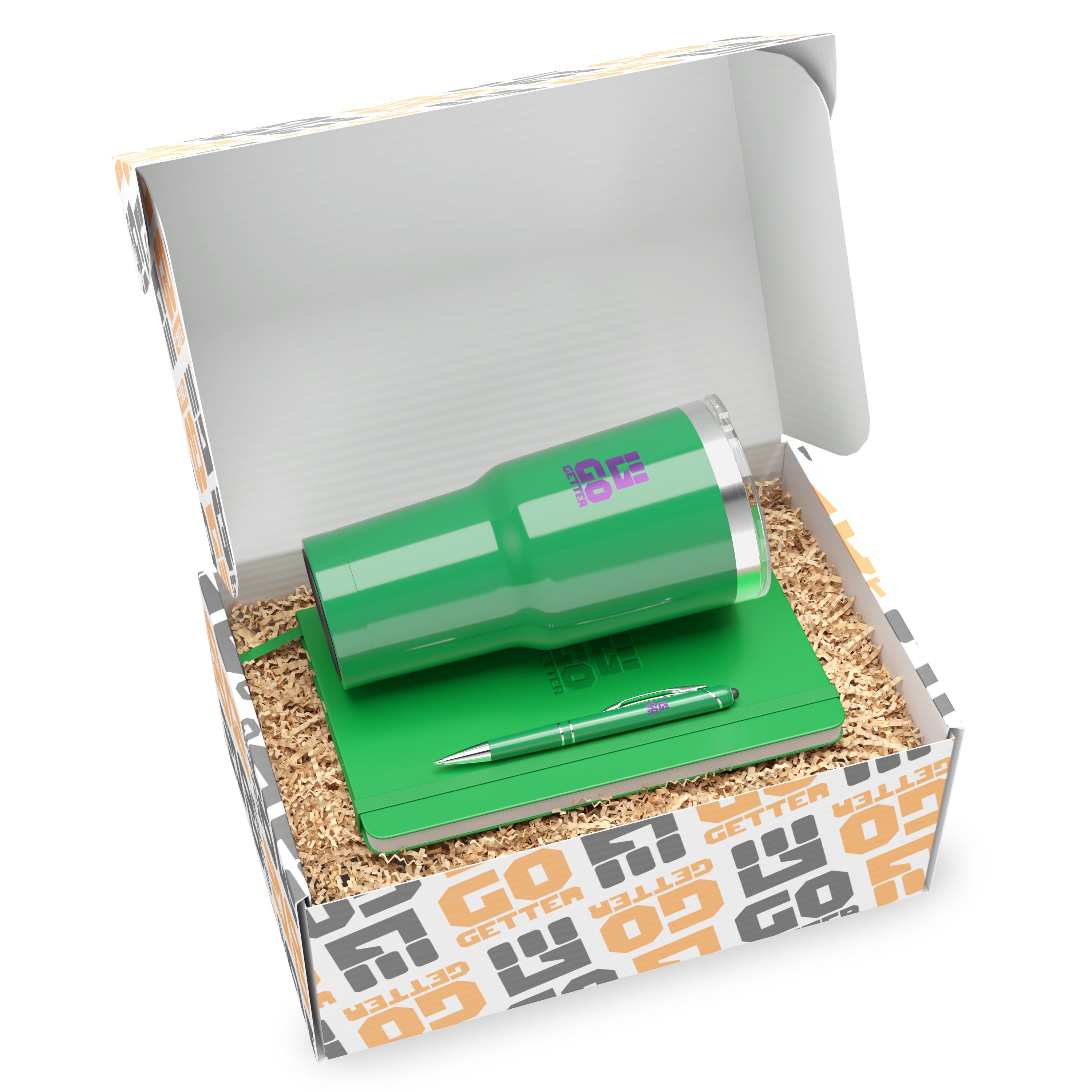 "show your colors" 3-piece kit in a droppr - custom dropship box 14