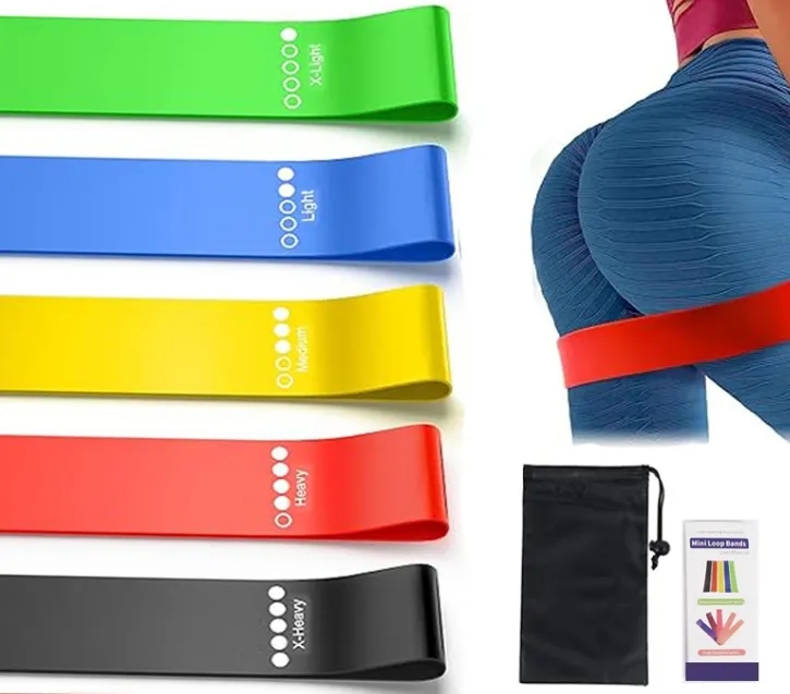Elastic yoga stretching fitness resistance band 5