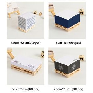 Promotion 3D Memo Paper Block Sticky Note With Wooden Pallet 1