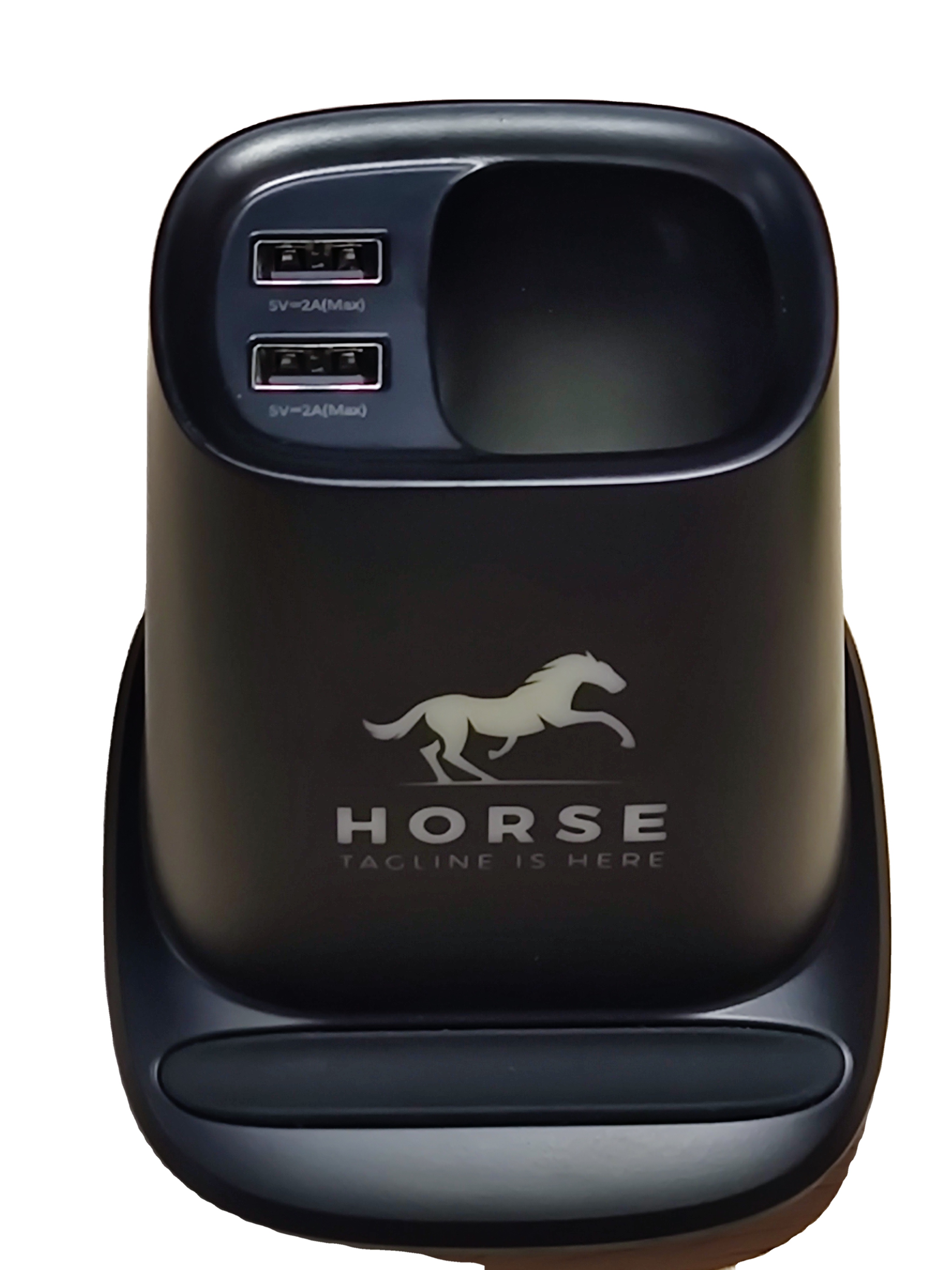 Light Up Logo Pen Holder Wireless Charger Usb Charger 3 In 1 3