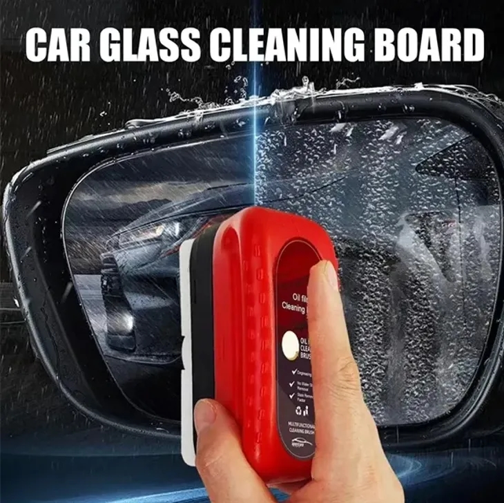 Windshield Glass Cleaning Brush with Hydrophobic Coating 2