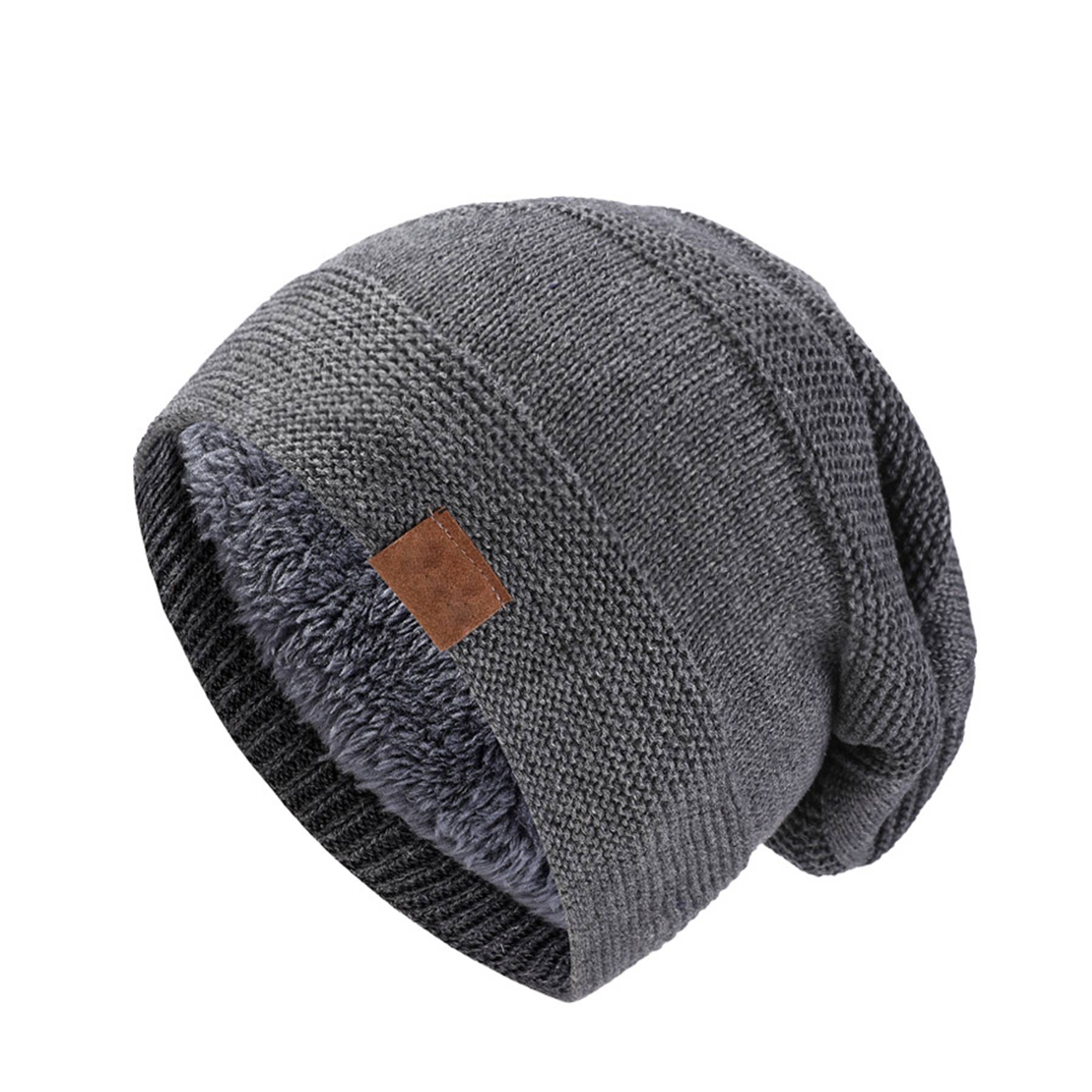 Solid Color Beanie Winter Warm Knitted Hat 5