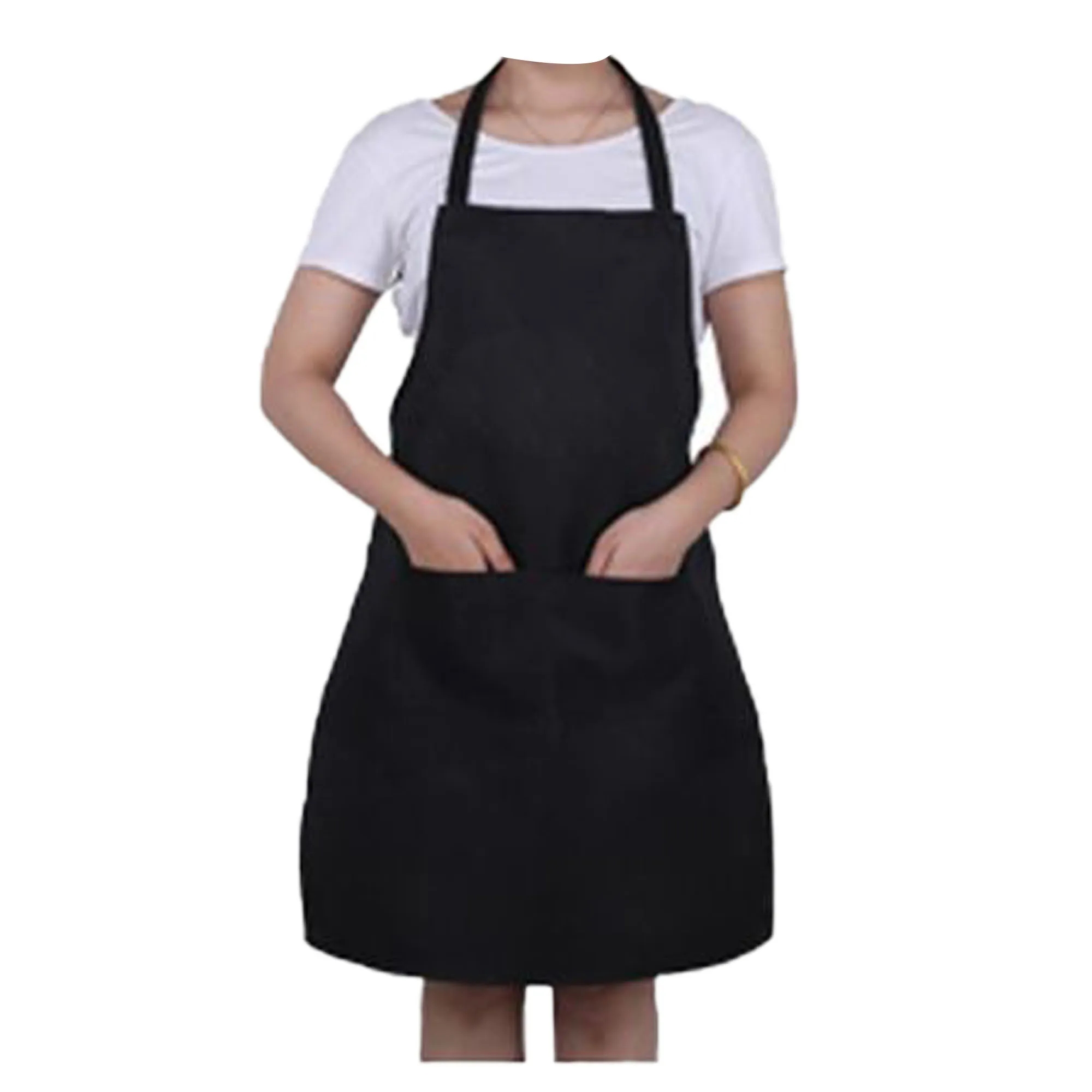 Polyester Double-pocket Uniform Bib Apron 29.5"L x 26"W 6