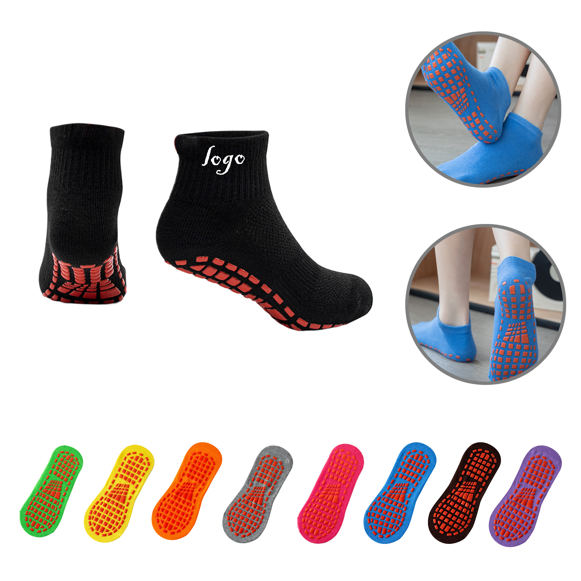 MOQ50 Anti-Slip Yoga Trampoline Socks 10