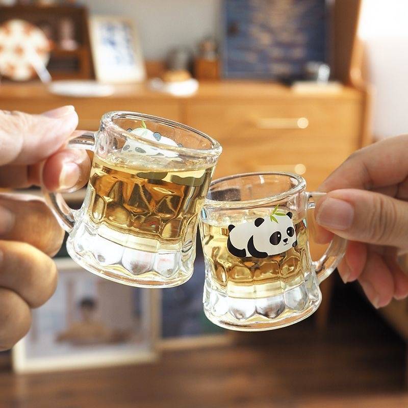 2oz Glass Beer Mug with Handle 11