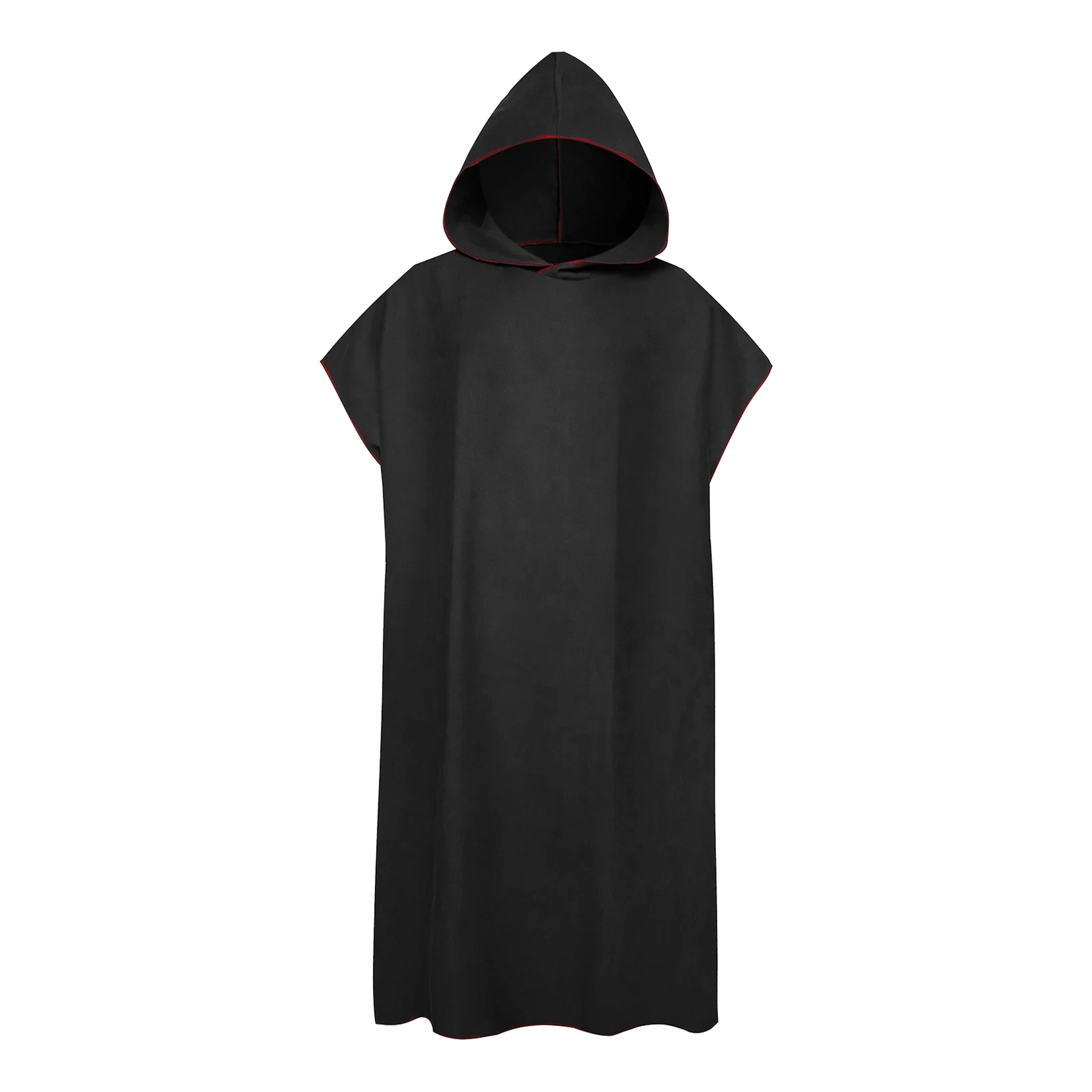 420GSM Solid Microfiber Absorbent Hooded Beach Robe For Adults 4