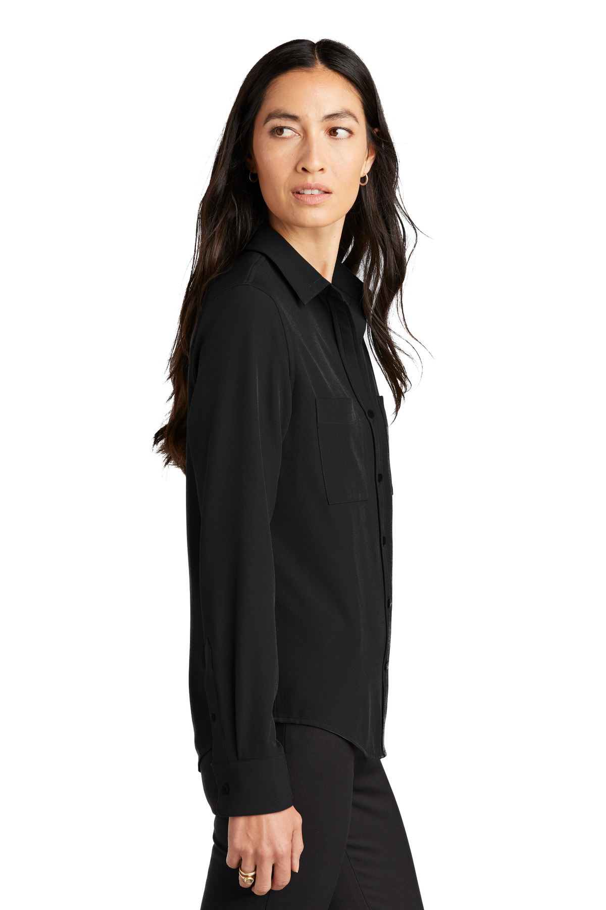 Mercer+Mettle Women's Stretch Crepe Long Sleeve Camp MM2013 18