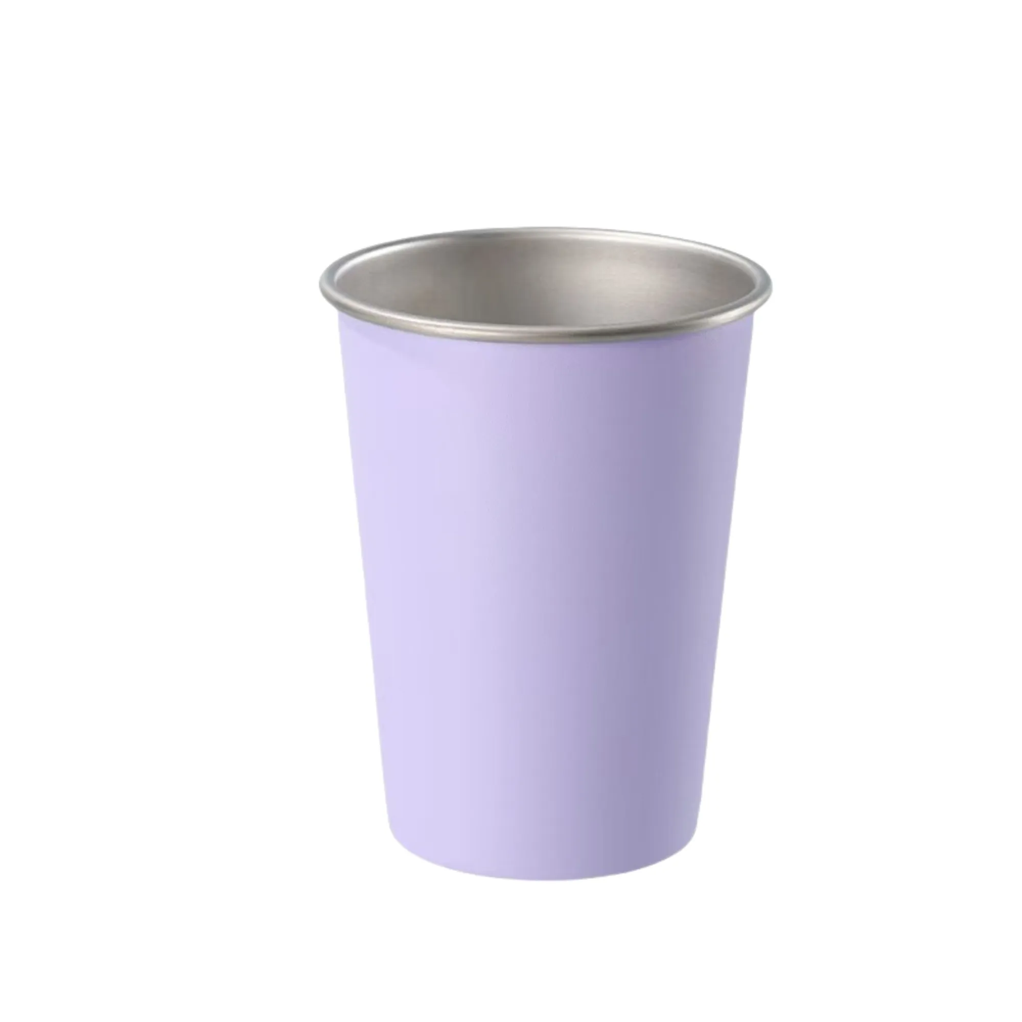 12oz Stainless Steel Cups Stackable Metal Drinking Glasses 6
