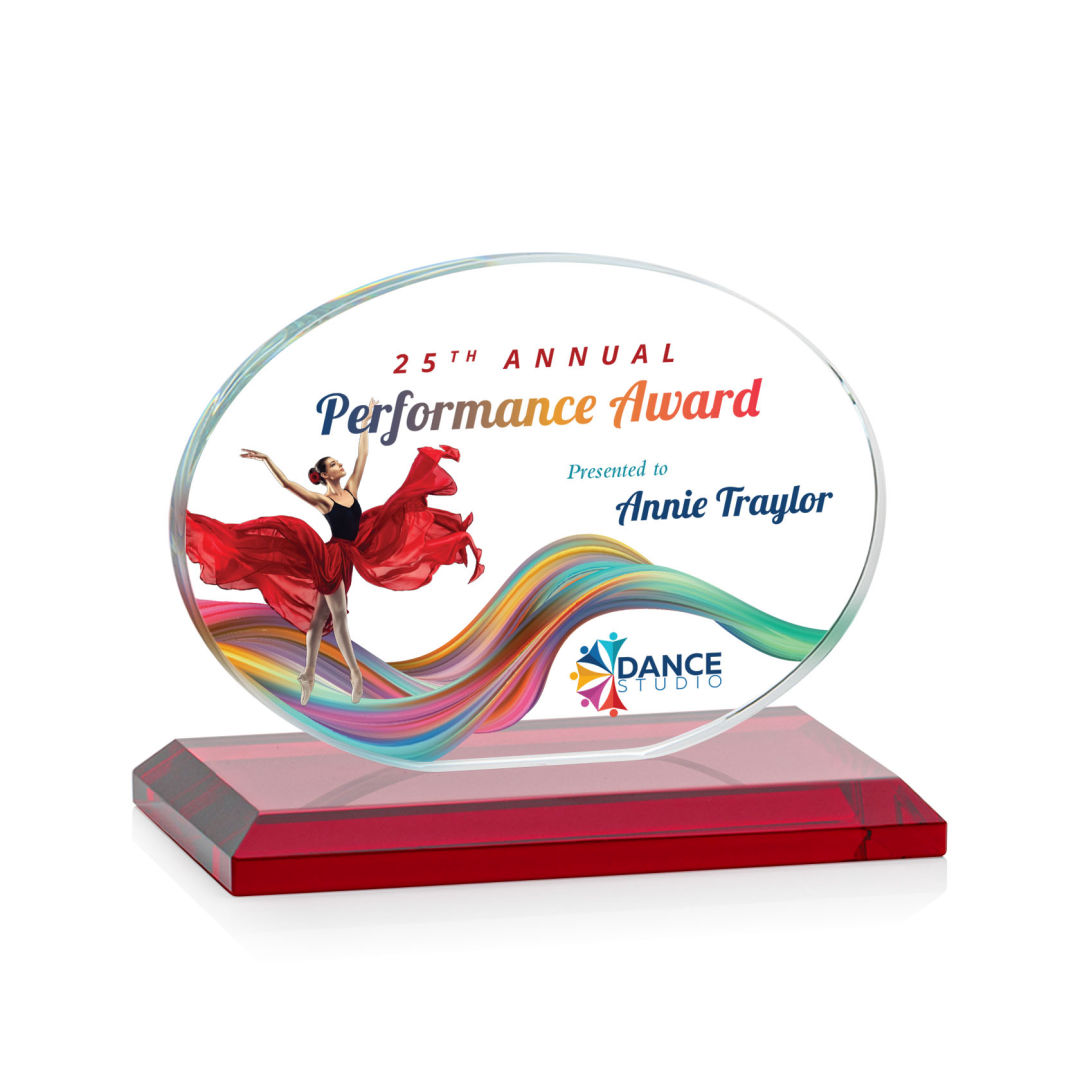 Austin (Horiz) VividPrint™ Award - Red 2