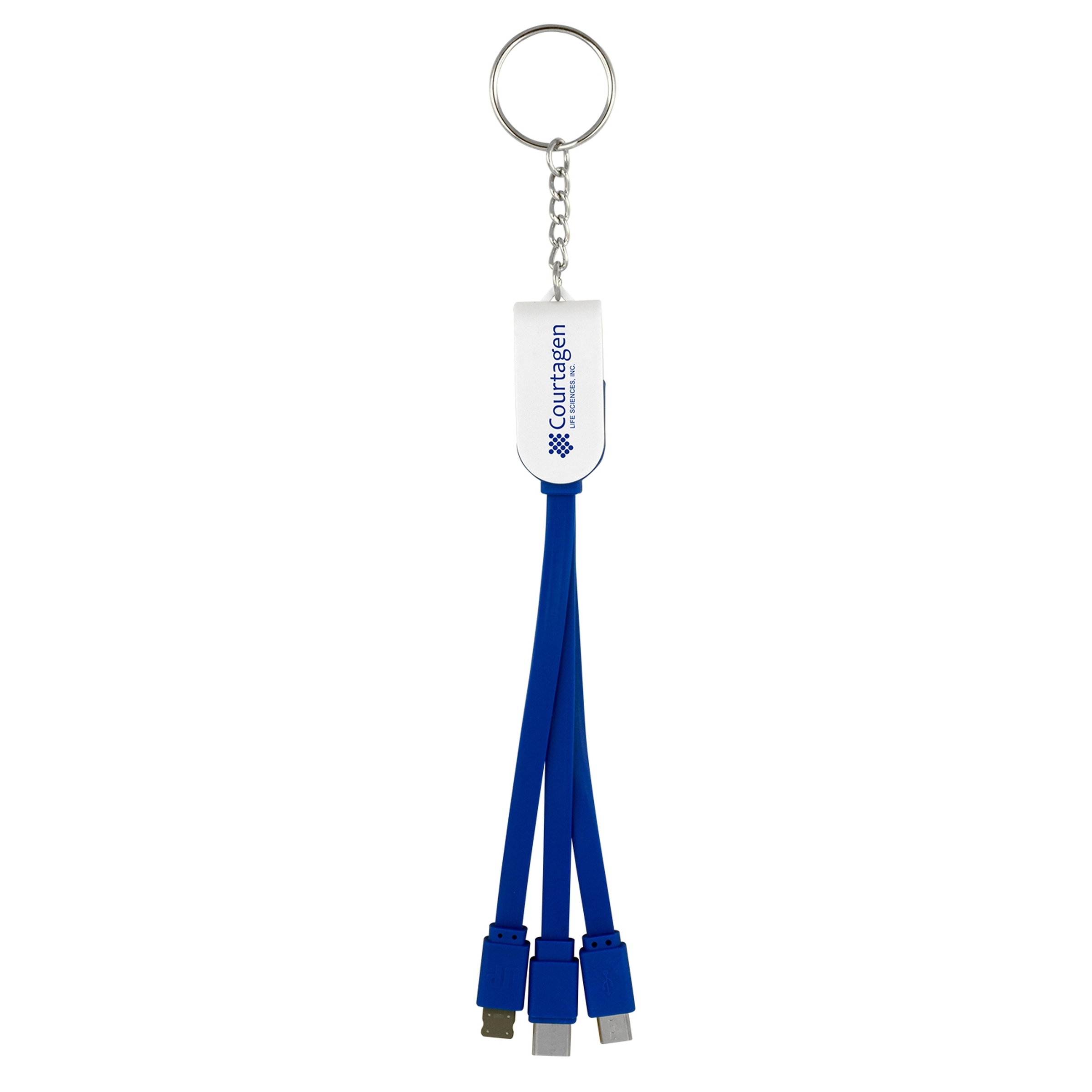 Swivel 3-In-1 Keychain Cable With Type C USB 15