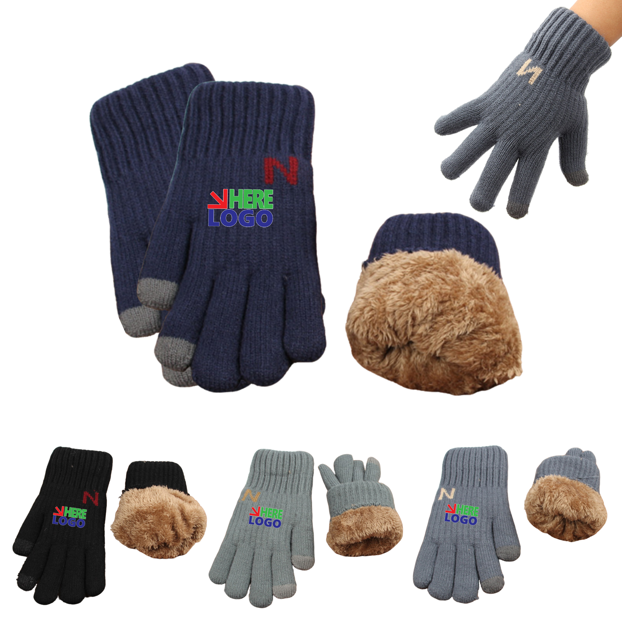 MOQ 20 PCS Thermal Knit Gloves 2
