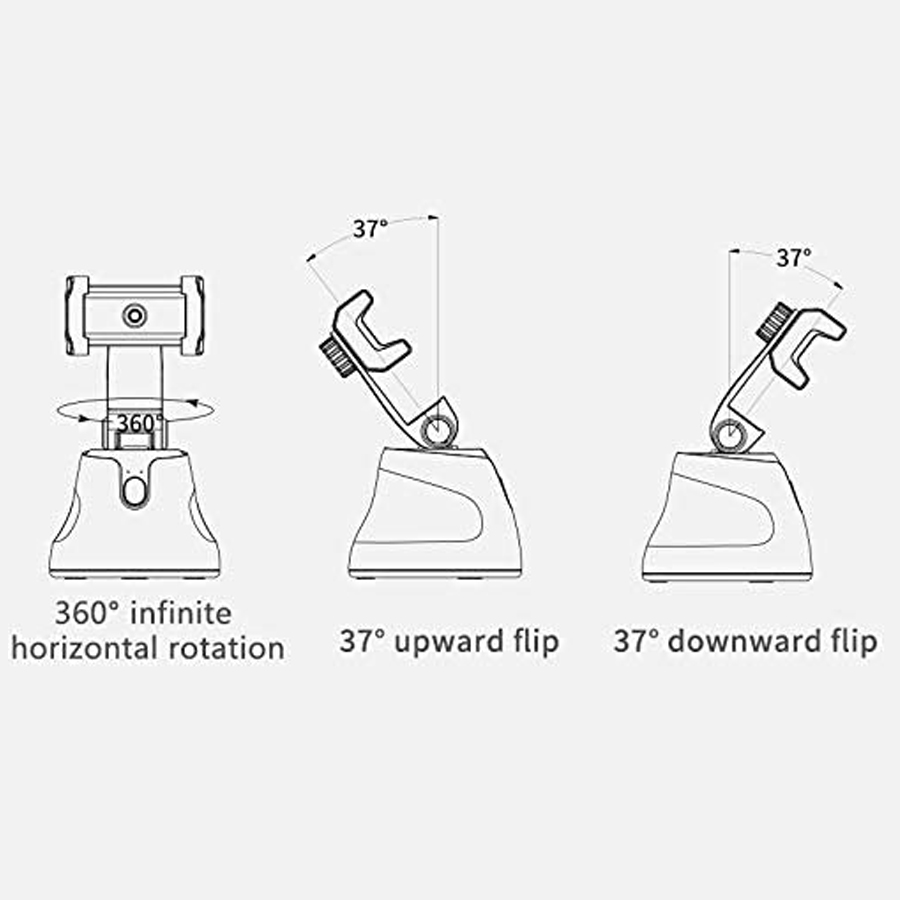 CameraGenie 360° Face And Object Tracking Phone Holder For Smart Shooting 4
