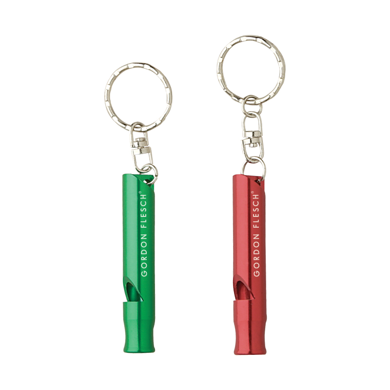 Clearance Item! Aluminum Whistle Keyring 1