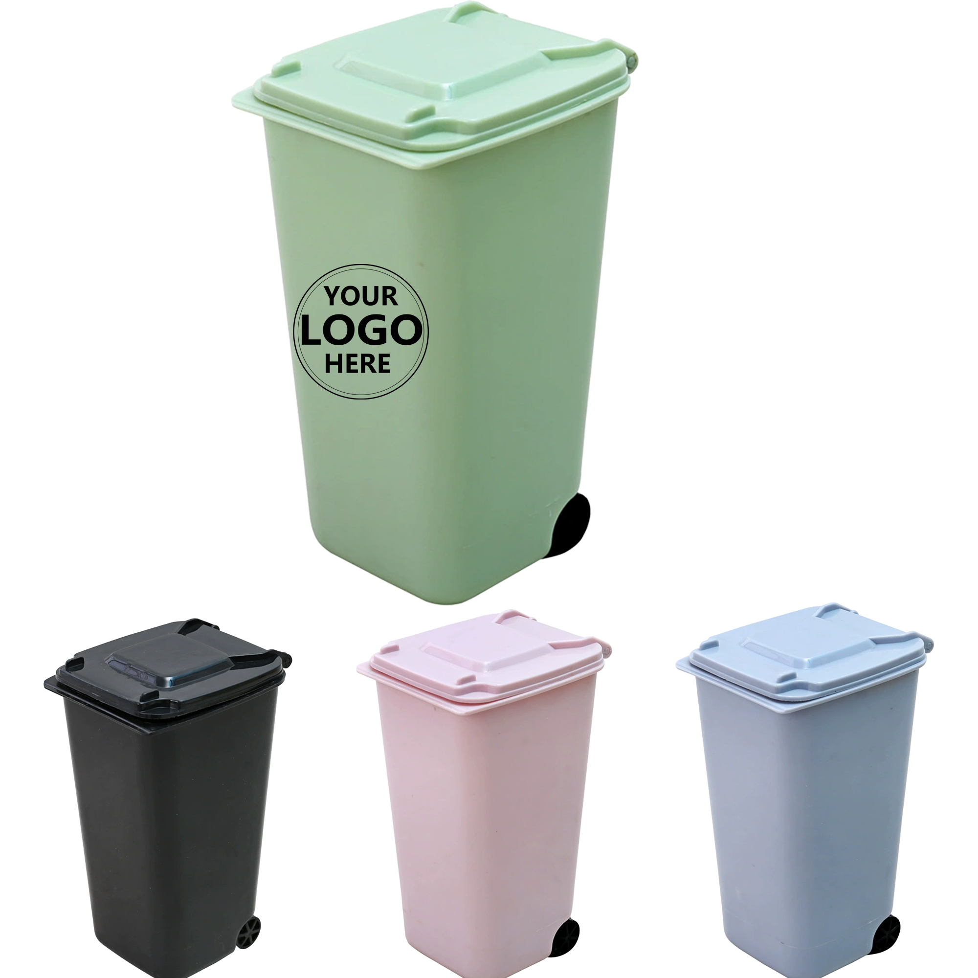 Small Plastic Tabletop Garbage Container 2