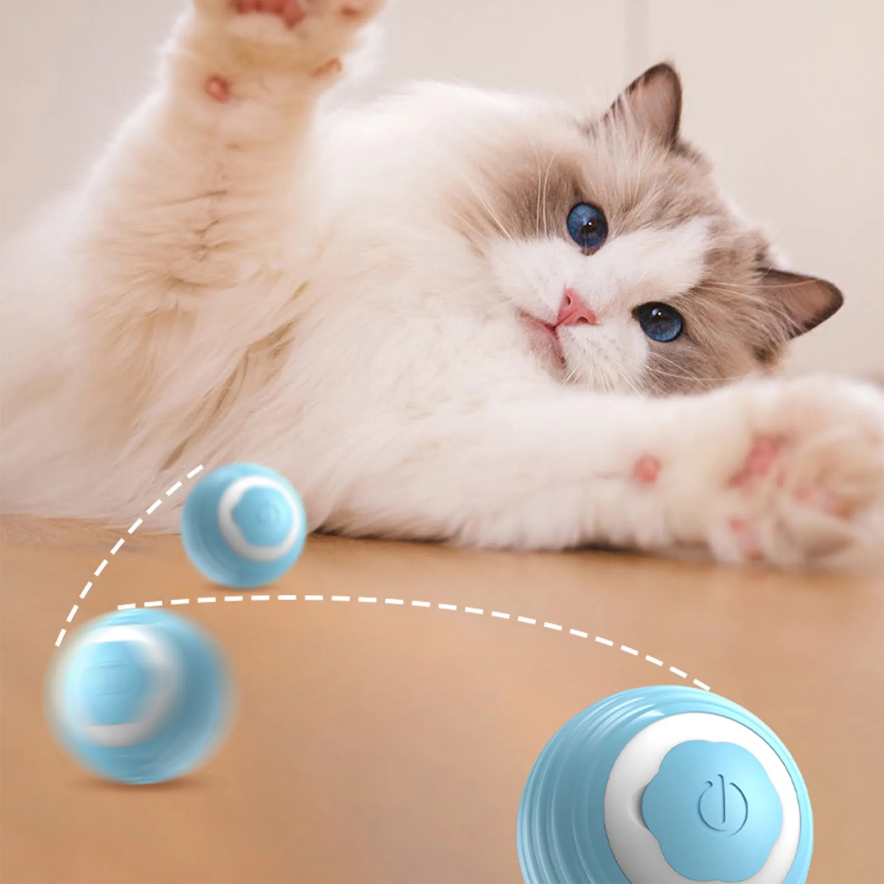 Silicone Automatic Cat Teasing Ball 1