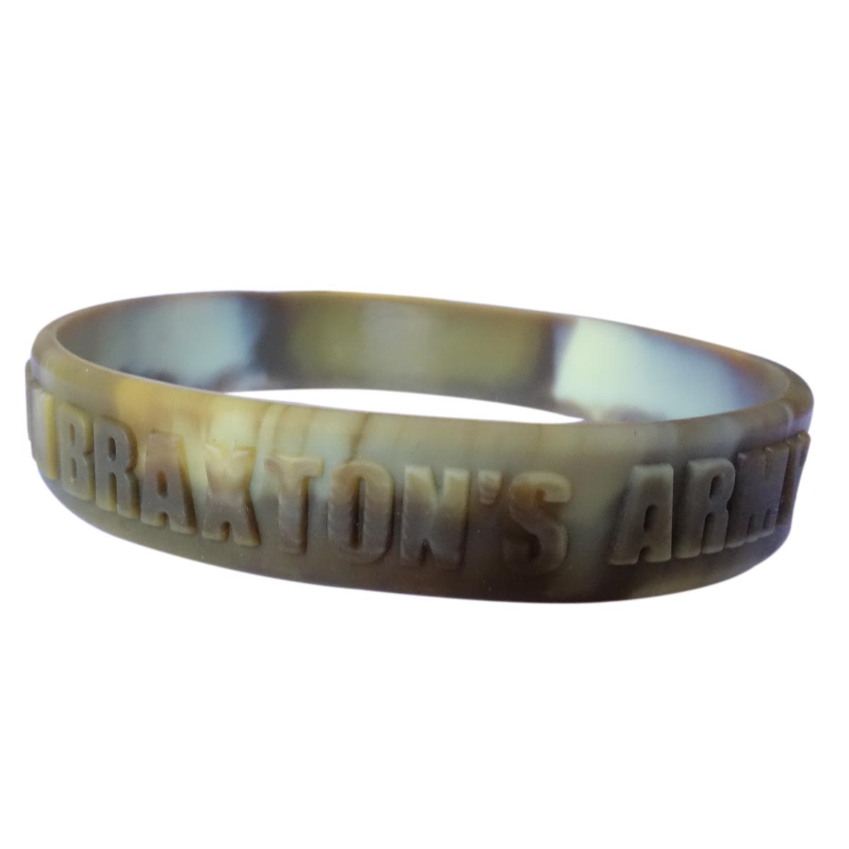 1/2 Inch Swirl Embossed Silicone Wristbands 1