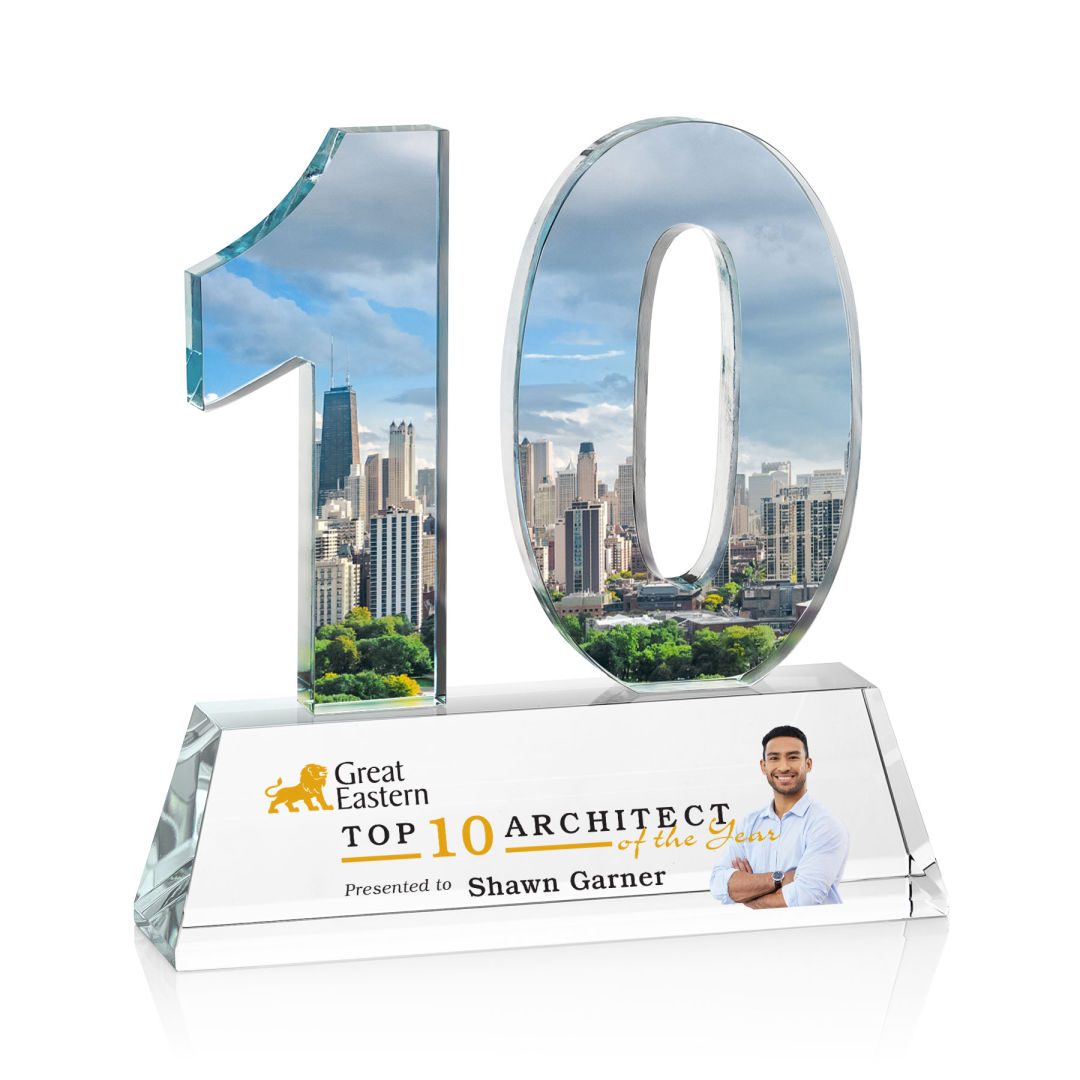 Milestone Optical VividPrint™ Award - Clear 8