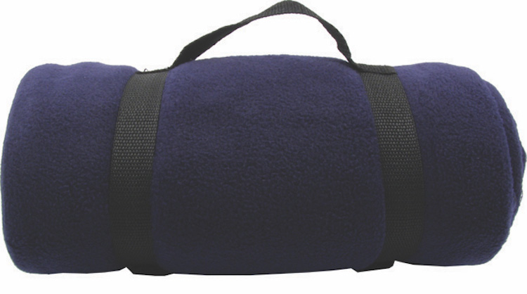 Fleece Blanket w/Nylon Strap 14