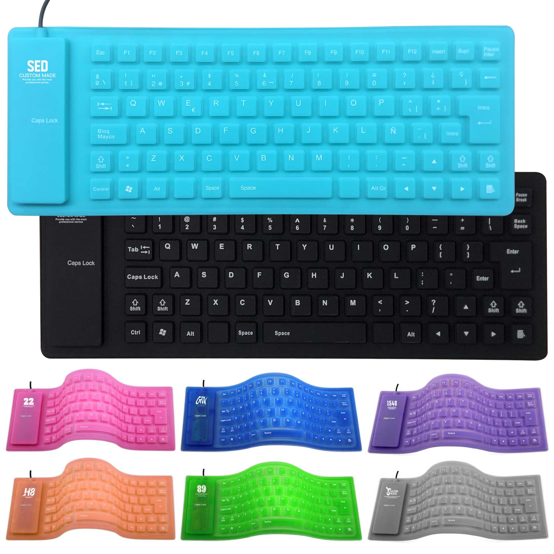 USB Wired Foldable Silicone Keyboard 2